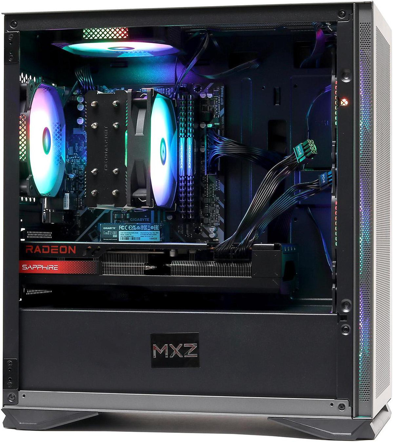 Mxz Computer Case MXZ Gaming PC AMD Ryzen 5 5600X , GeForce RTX4070,16GB DDR4, KC3000 M.2 ...