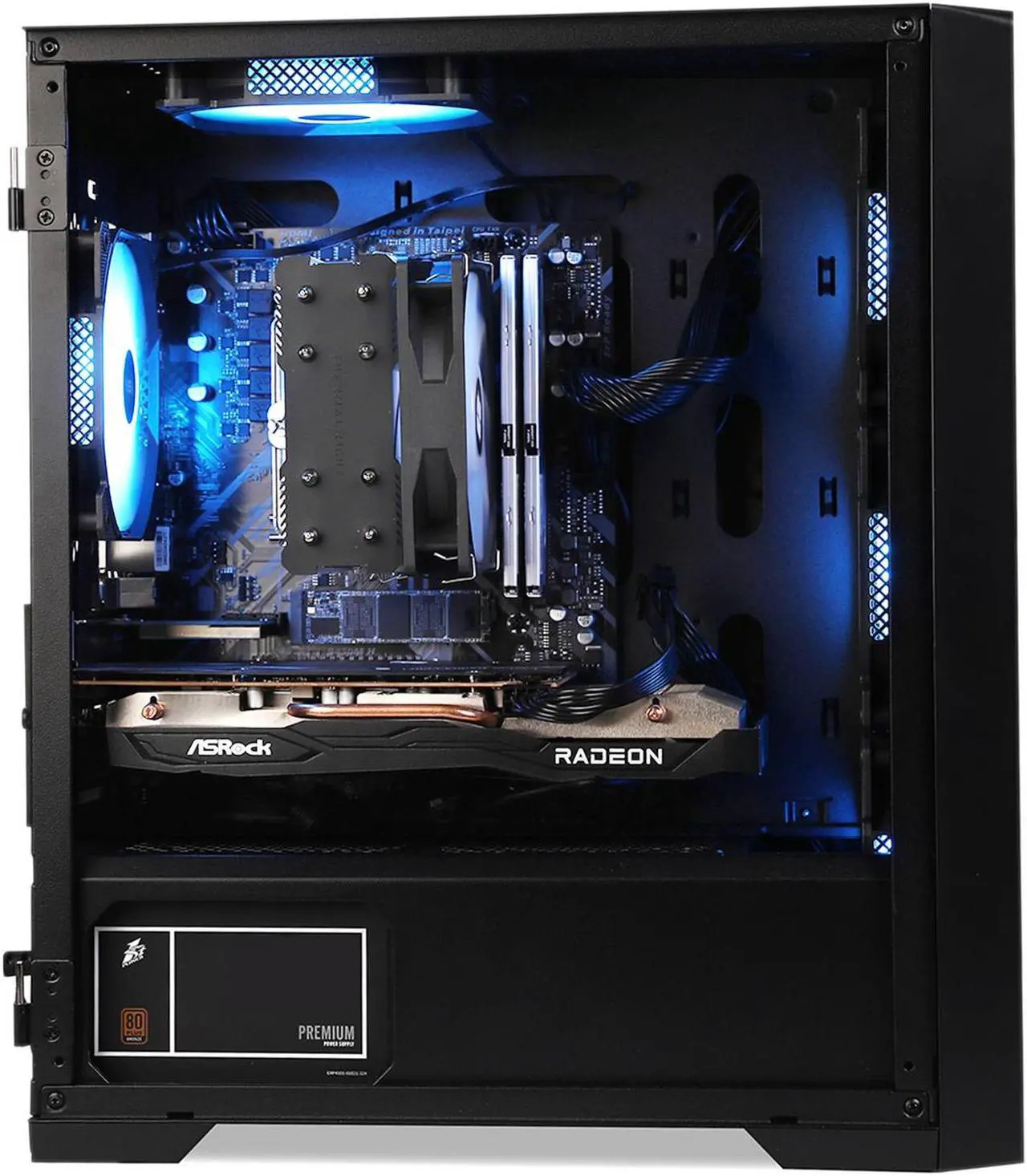 Alt view image 6 of 7 - MXZ Gaming PC, AMD Ryzen 7 7800X3D, RTX 4070 Super, 32GB DDR5 6000MHz, M.2 SSD 1TB, B650, 6RGB Fans, Windows 11 Pro Ready to use, Gamer Desktop Computer(R7 7800X3D| RTX 4070 Super)