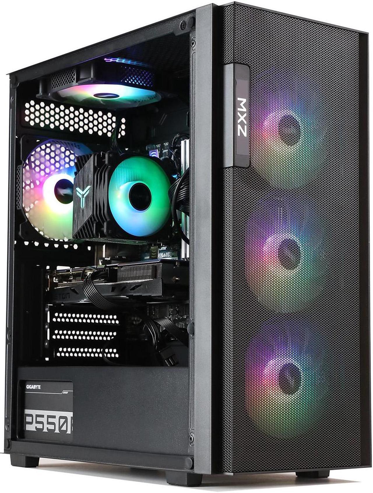 Main image of MXZ Gaming PC AMD Ryzen 5 5600X , GeForce RTX3060,16GB DDR4, 500G, B450, 6RGB Fans,Windows 11 Pro , Gamer Desktop Computer(R5 5600X| RTX3060)