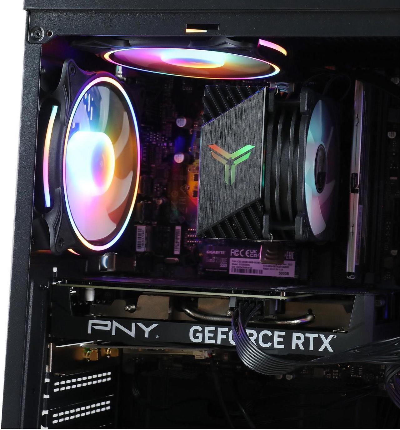 Alt view image 2 of 7 - MXZ Gaming PC Computer Intel Core i5 9400F, RX 5600XT, 8GB DDR4, NVME M2 500GB, 5 RGB Fans, Windows 11 Pro Ready to Use, Gamer Desktop Computer (I5 9400F| RX 5600XT)