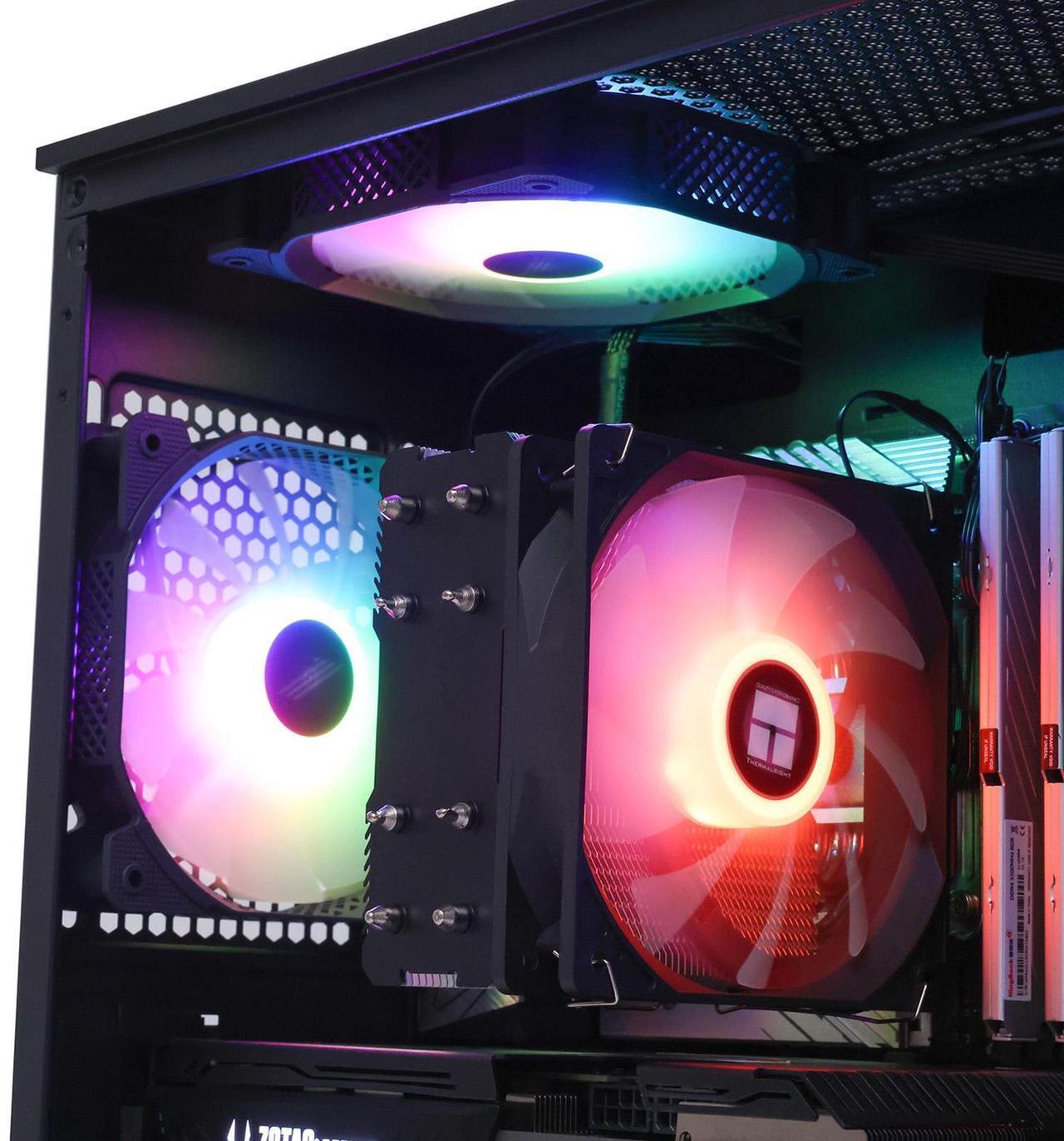 Alt view image 3 of 7 - MXZ High Performance Gaming PC, AMD Ryzen 5 9600X,GeForce RTX 4070, B650,16GB DDR5,1TB NVME, 5 RGB Fans, Windows 11 Pro Ready to use (R5 9600X| RTX 4070)