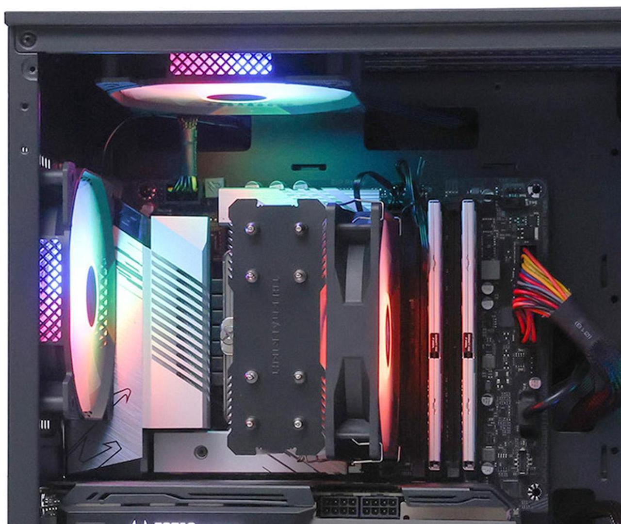 Alt view image 6 of 7 - MXZ High Performance Gaming PC, AMD Ryzen 5 9600X,GeForce RTX 4070, B650,16GB DDR5,1TB NVME, 5 RGB Fans, Windows 11 Pro Ready to use (R5 9600X| RTX 4070)