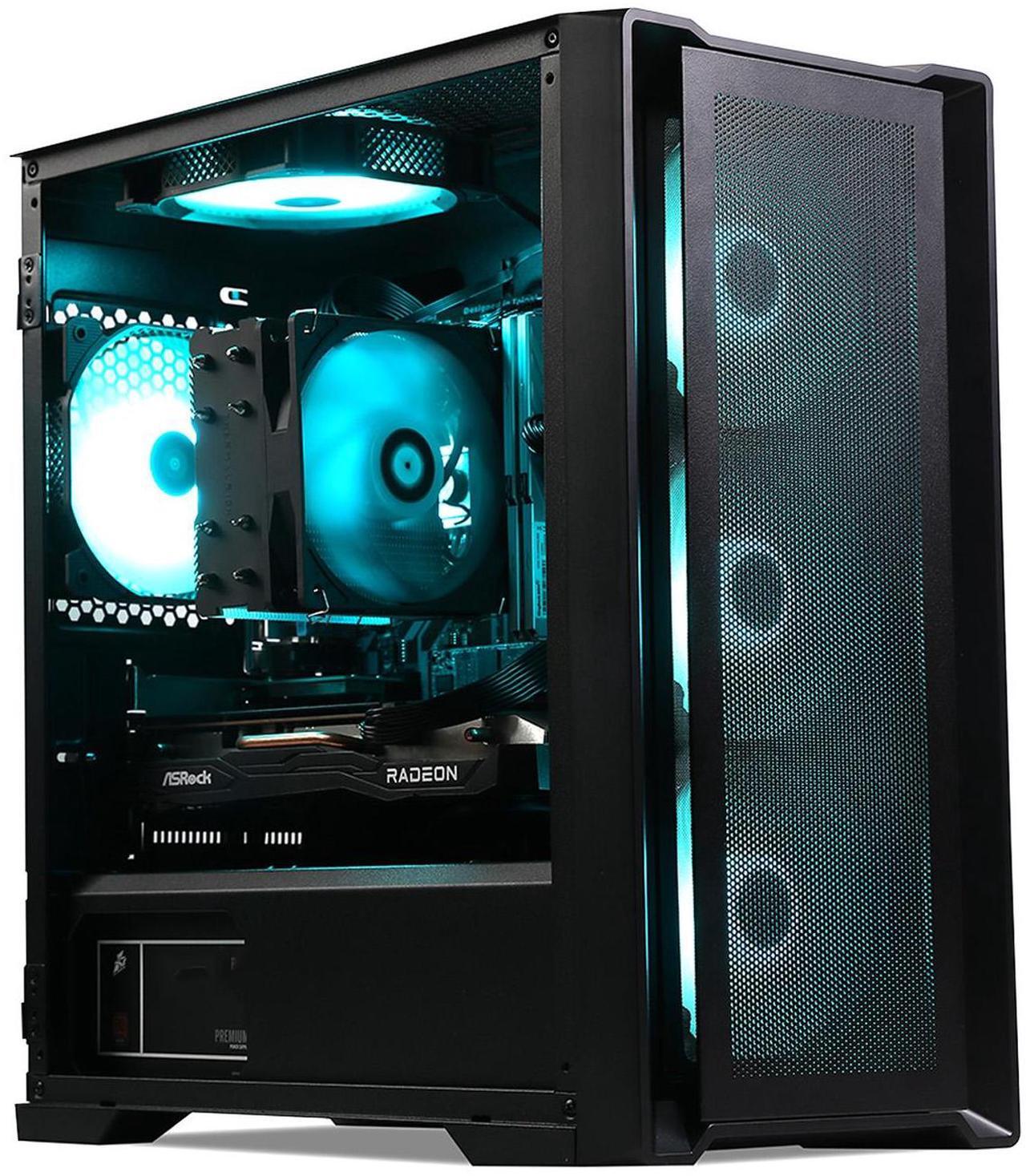 Main image of MXZ Gaming PC ,AMD Ryzen 7 9700X , GeForce RTX 4070 ,16GB DDR5 6000MHz, NVME M2 1 T, 6RGB Fans,Windows 11 Pro Ready to use, Gamer Desktop Computer(R7 9700X| RTX 4070)