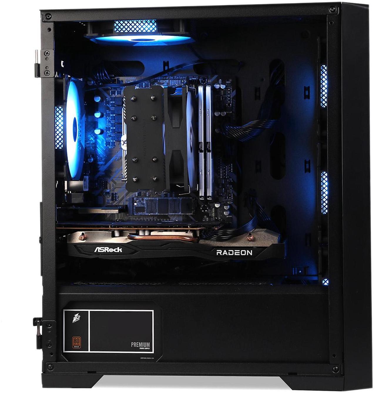 Alt view image 6 of 7 - MXZ Gaming PC ,AMD Ryzen 7 9700X , GeForce RTX 4070 ,16GB DDR5 6000MHz, NVME M2 1 T, 6RGB Fans,Windows 11 Pro Ready to use, Gamer Desktop Computer(R7 9700X| RTX 4070)