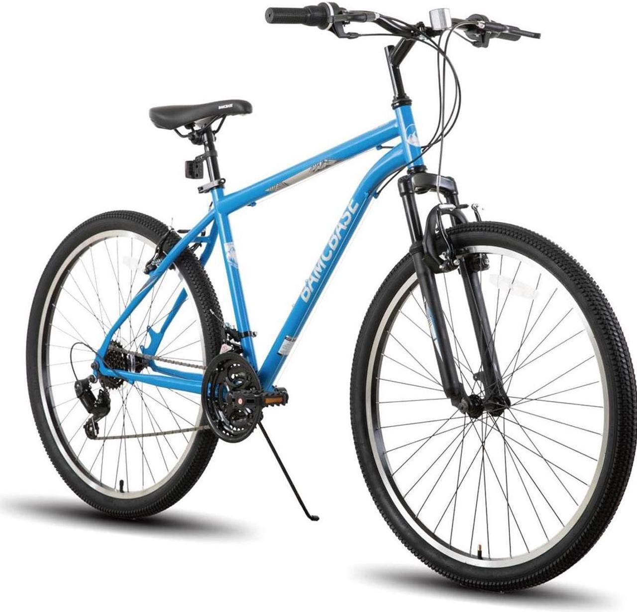 Main image of Hiland 26 27.5 Inch Mountain Bike, Men's Women's MTB with 21 Speeds, High-Tensile Steel Frame, V Brake, Hardtail Bicycle for Adults