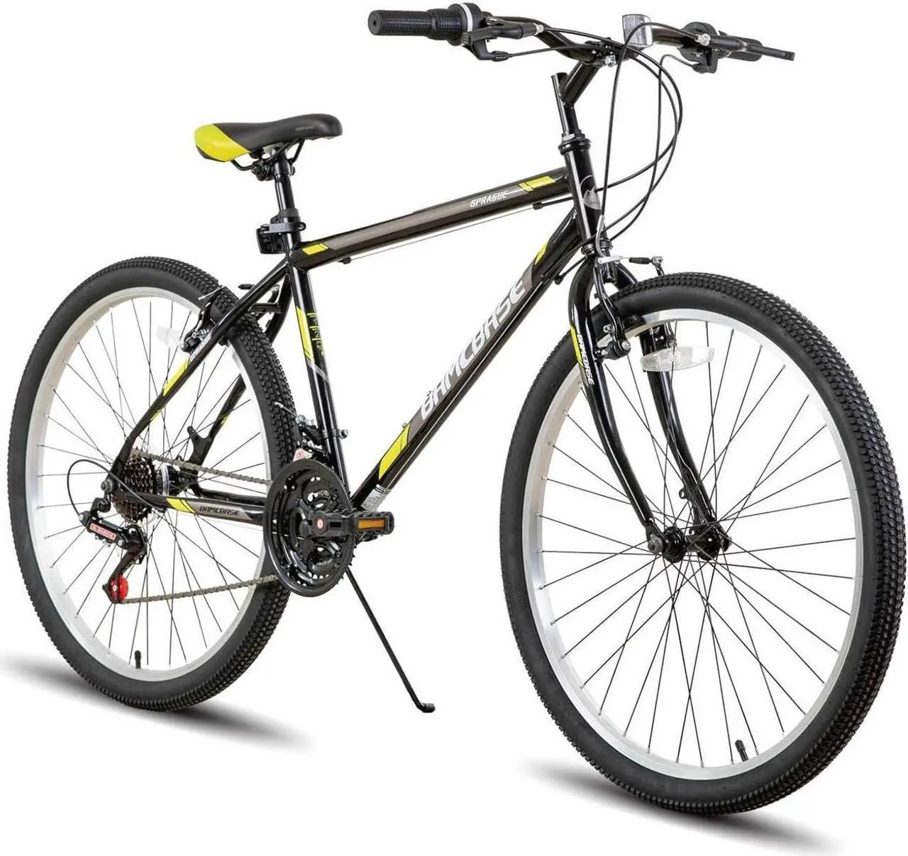 Main image of HILAND 26 27.5 Inch Mountain Bike, High-Tensile Steel Frame, 21 Speeds, V Brake, Hardtail Bicycle for Men and Women, Ideal MTB for Adults