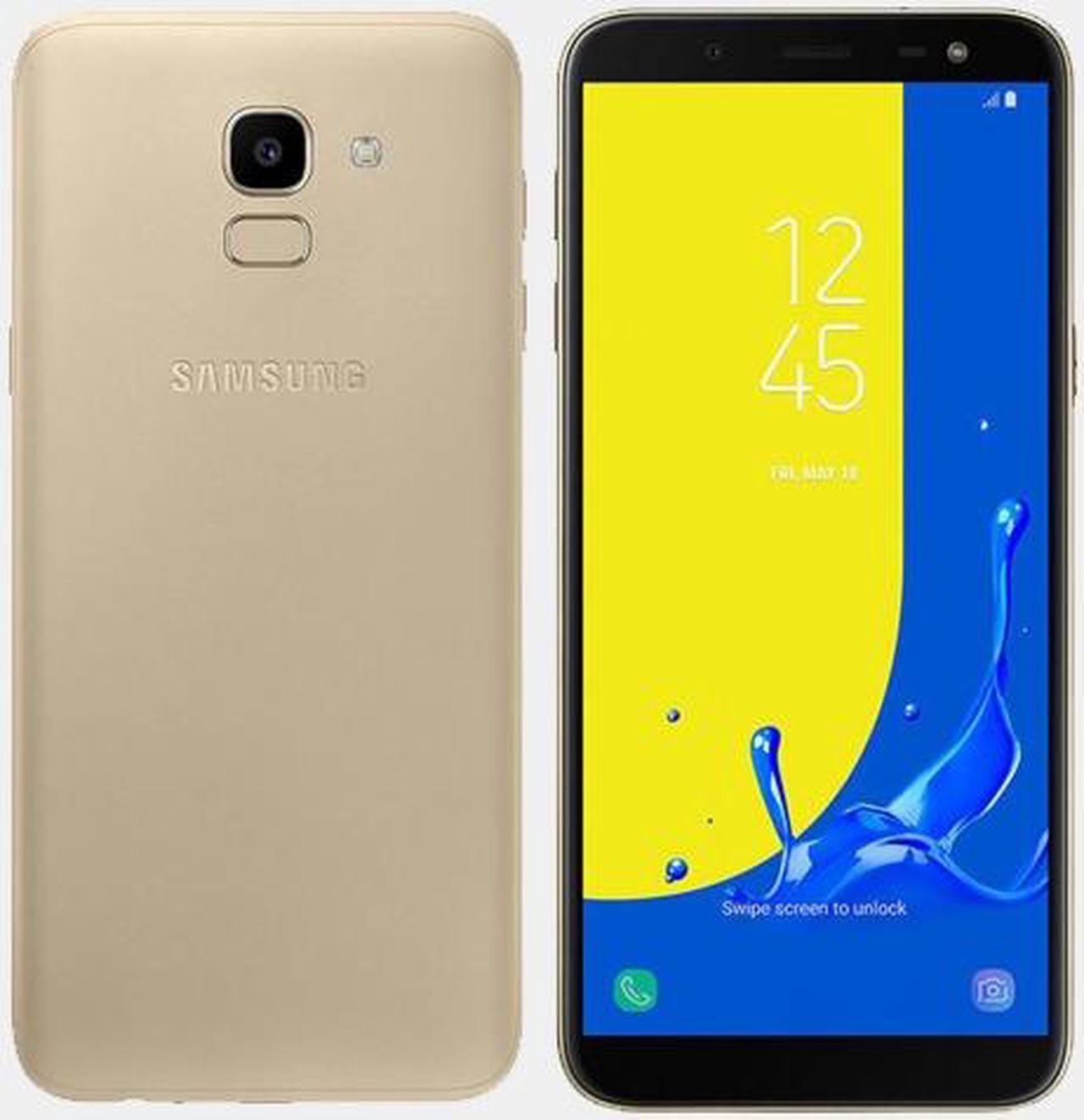 Alt view image 7 of 9 - Samsung Galaxy J6 (2018) J600G 32GB Unlocked GSM Dual-SIM Phone w/ 13MP Camera - Gold (International Version)