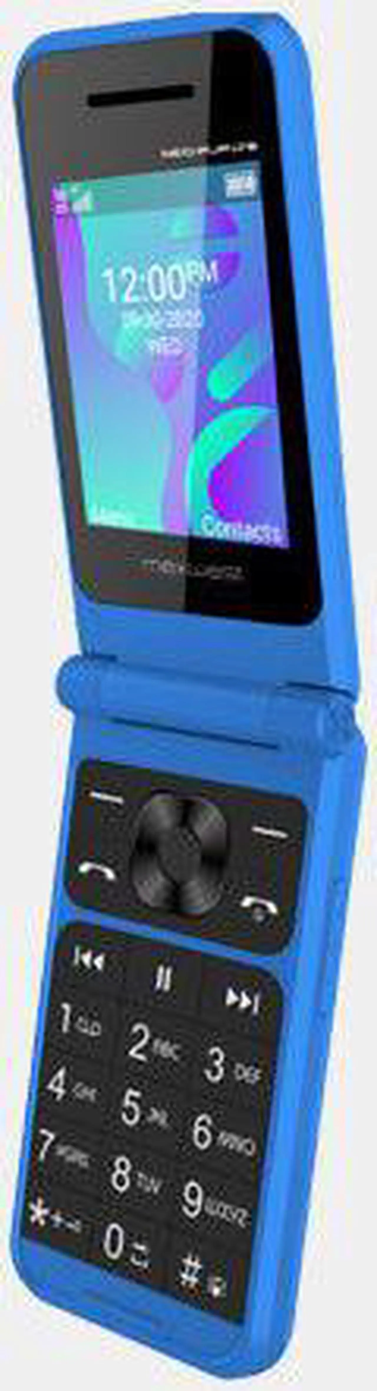Alt view image 2 of 7 - Maxwest Neo Flip Phone 4G LTE Volte 4G Dual Nano Sim GSM Unlocked Blue