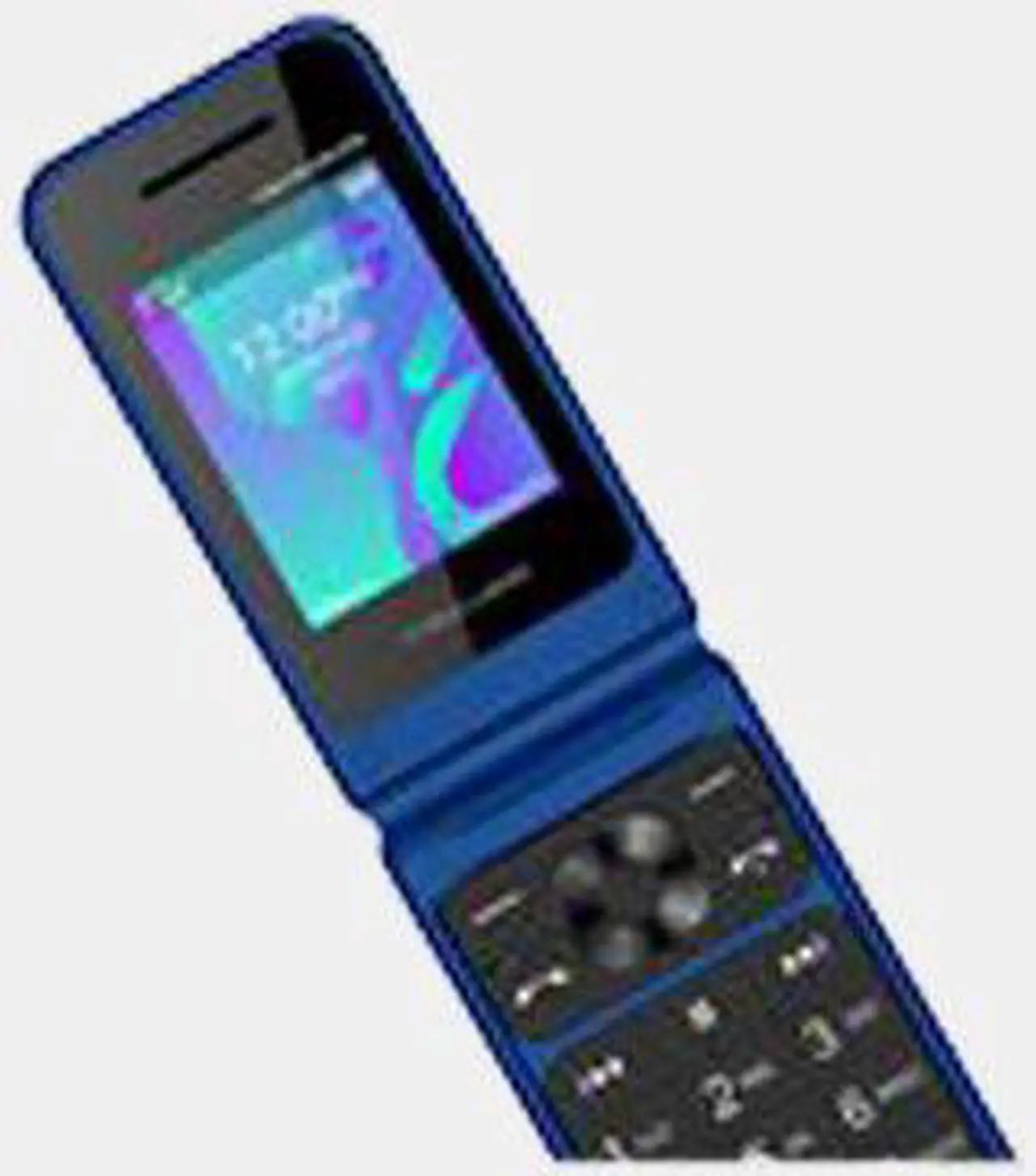 Alt view image 3 of 7 - Maxwest Neo Flip Phone 4G LTE Volte 4G Dual Nano Sim GSM Unlocked Blue