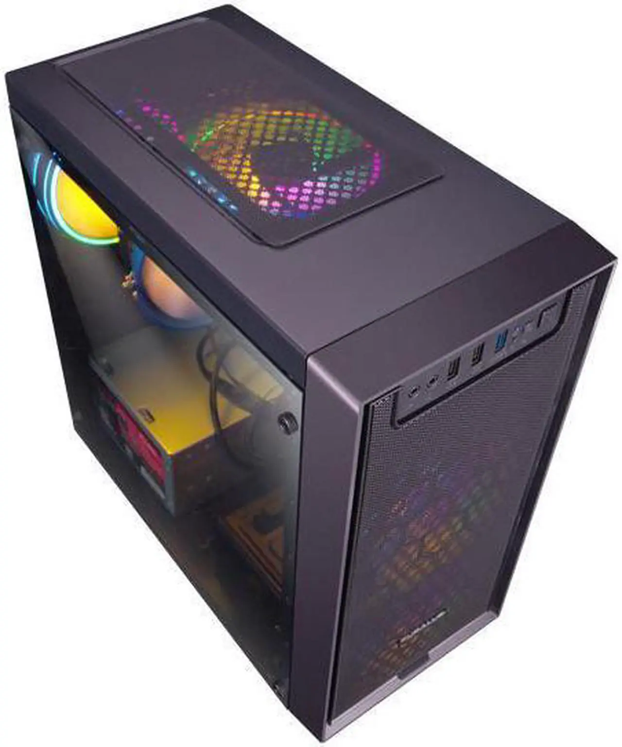 Alt view image 3 of 5 - IPASON - Gaming Desktop - AMD A10 (4 Core up to 3.6GHz) - Radeon R7 - 240GB SSD - 16GB(8*2) 1600MHz Memory - Windows 10 home - Office Computer - Gaming PC