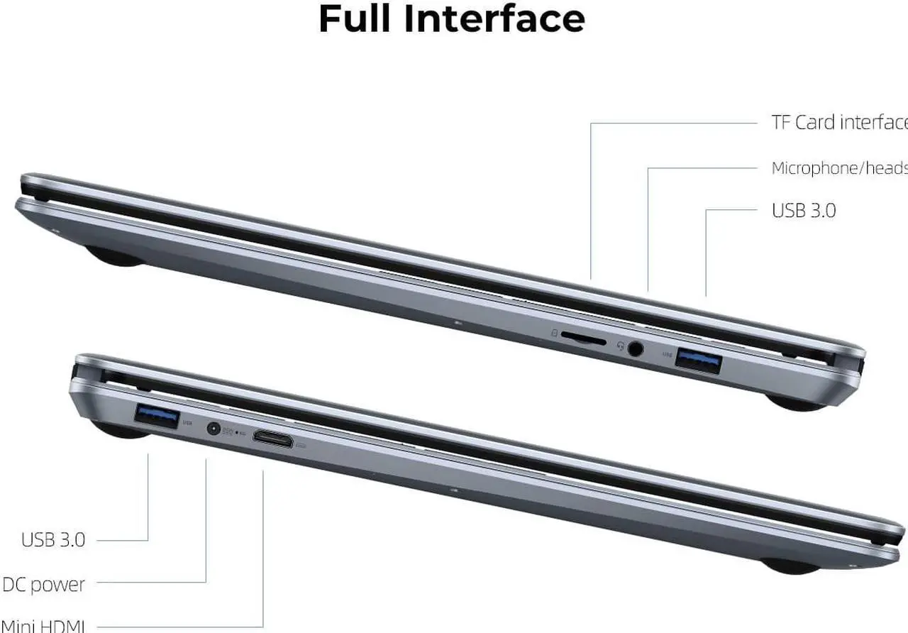 Alt view image 4 of 7 - IPASON Maxbook - P1X IPS 15.6" Laptop FHD Intel J4125 4 Core up to 2.7GHz 12GB DDR4 RAM 256GB SSD Windows 10 pro Notebook Computer Ultra Thin and Light Notebook Business Office Student Ultrabook