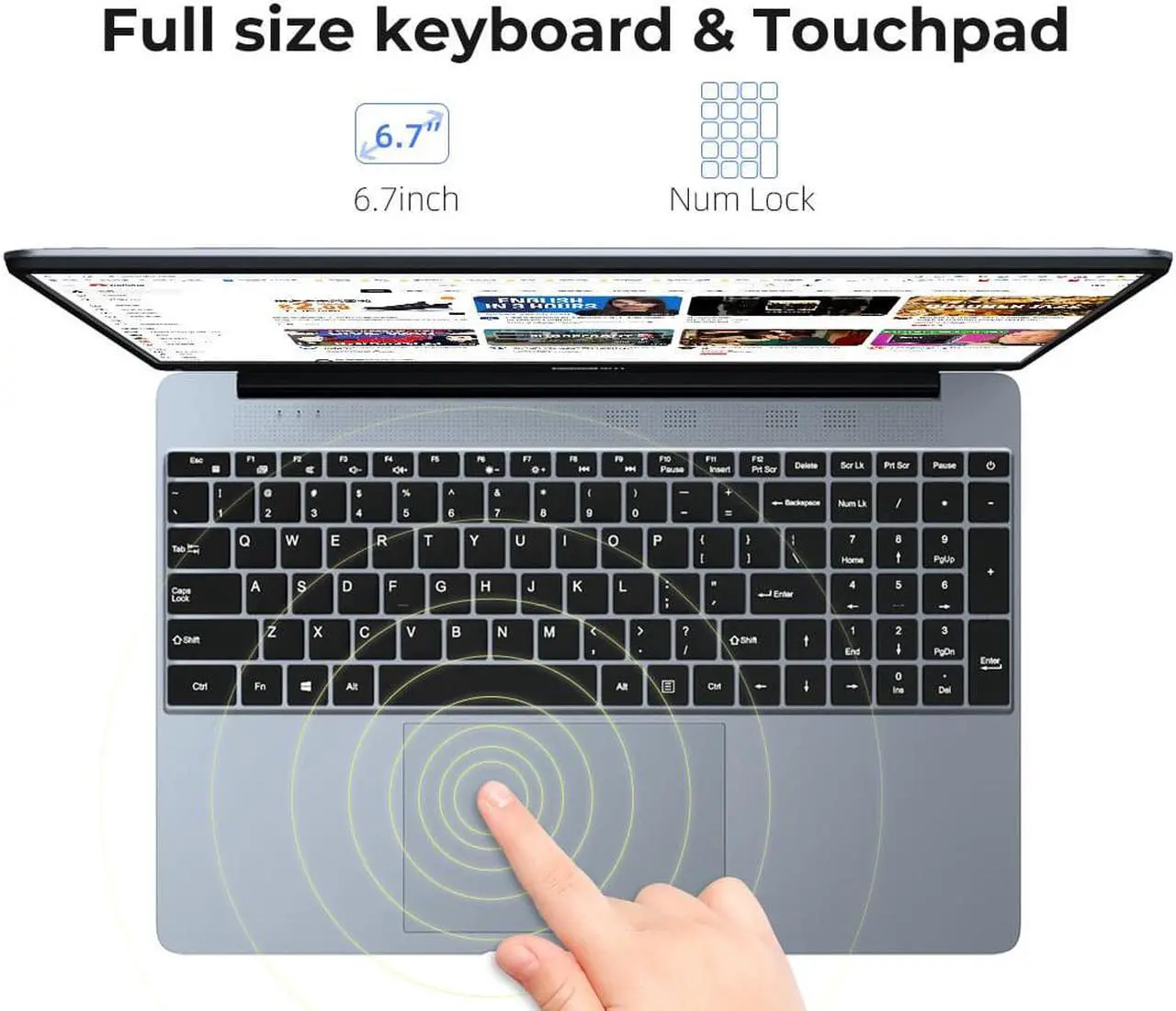 Alt view image 5 of 7 - IPASON Maxbook - P1X IPS 15.6" Laptop FHD Intel J4125 4 Core up to 2.7GHz 12GB DDR4 RAM 256GB SSD Windows 10 pro Notebook Computer Ultra Thin and Light Notebook Business Office Student Ultrabook