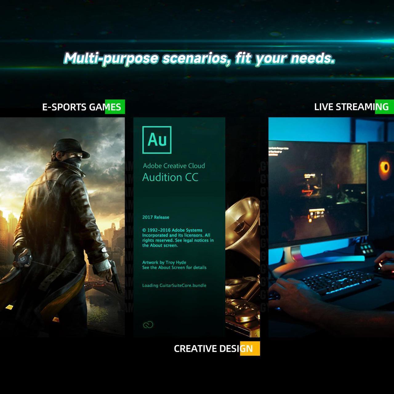 Alt view image 4 of 7 - IPASON   Gaming Desktop, Ryzen 7 5700X, NVIDIA RTX 4060 ,32GB DDR4 RAM, 1TB M.2 NVMe SSD ,Windows 11 home,WIFI, Liquid Cooler ,  ARGB Fans , Pc for Gaming DesignOffice , Prebuilt Gaming Pc