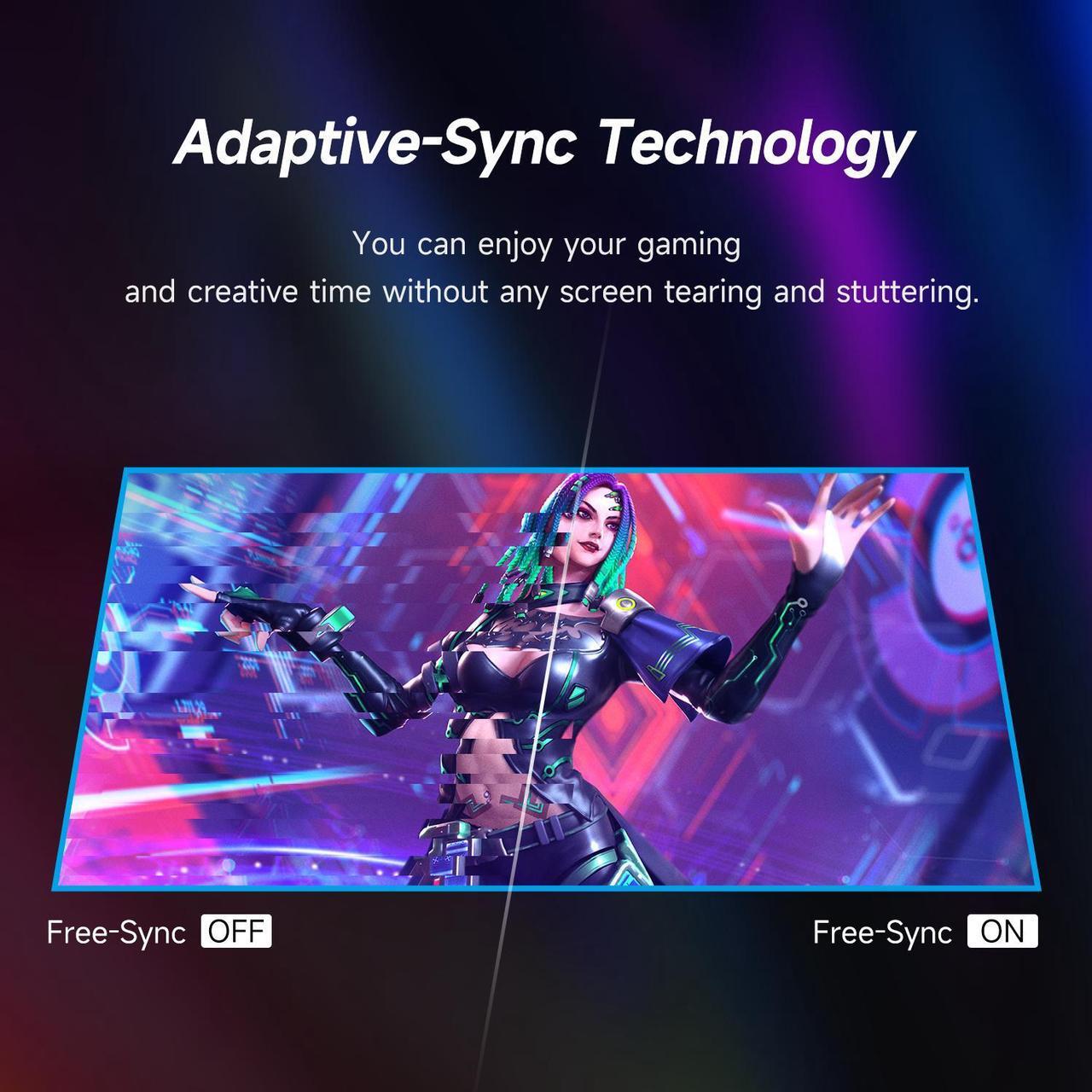 Alt view image 4 of 6 - IPASON F3232U-M 31.5-inch Adjustable&Wall-mounted Gaming Monitor FreeSync Premium, 3840*2160(4K)Resolution 100% sRGB, 60Hz Refresh Rate, FreeSync Supported
