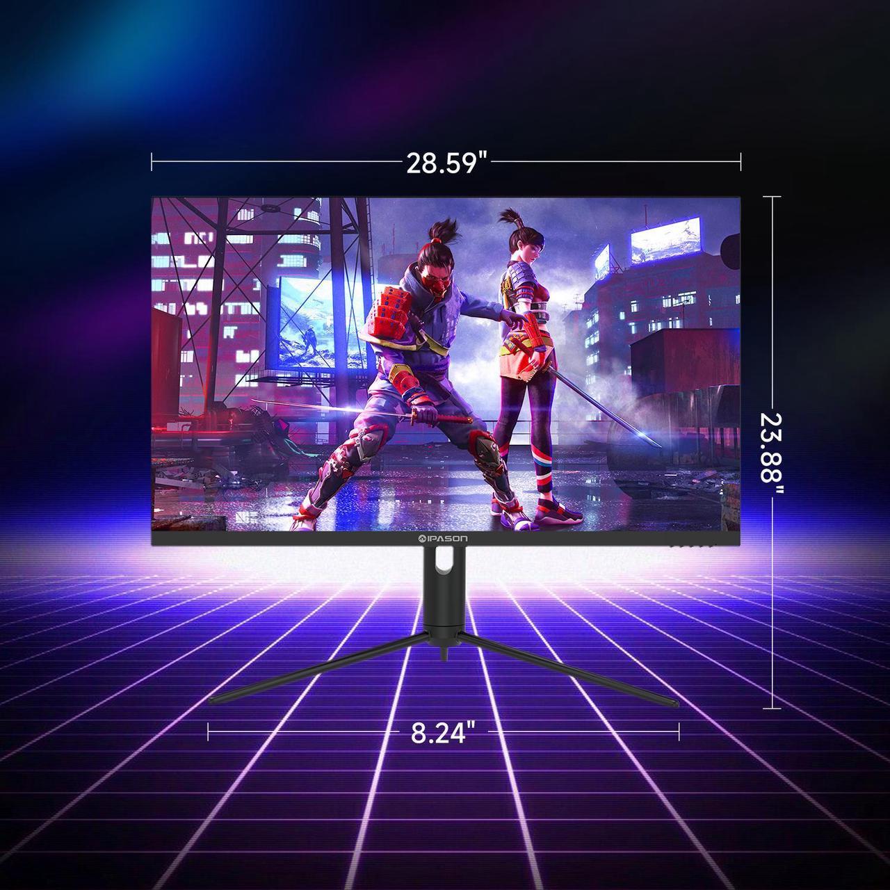 Alt view image 5 of 6 - IPASON F3232U-M 31.5-inch Adjustable&Wall-mounted Gaming Monitor FreeSync Premium, 3840*2160(4K)Resolution 100% sRGB, 60Hz Refresh Rate, FreeSync Supported