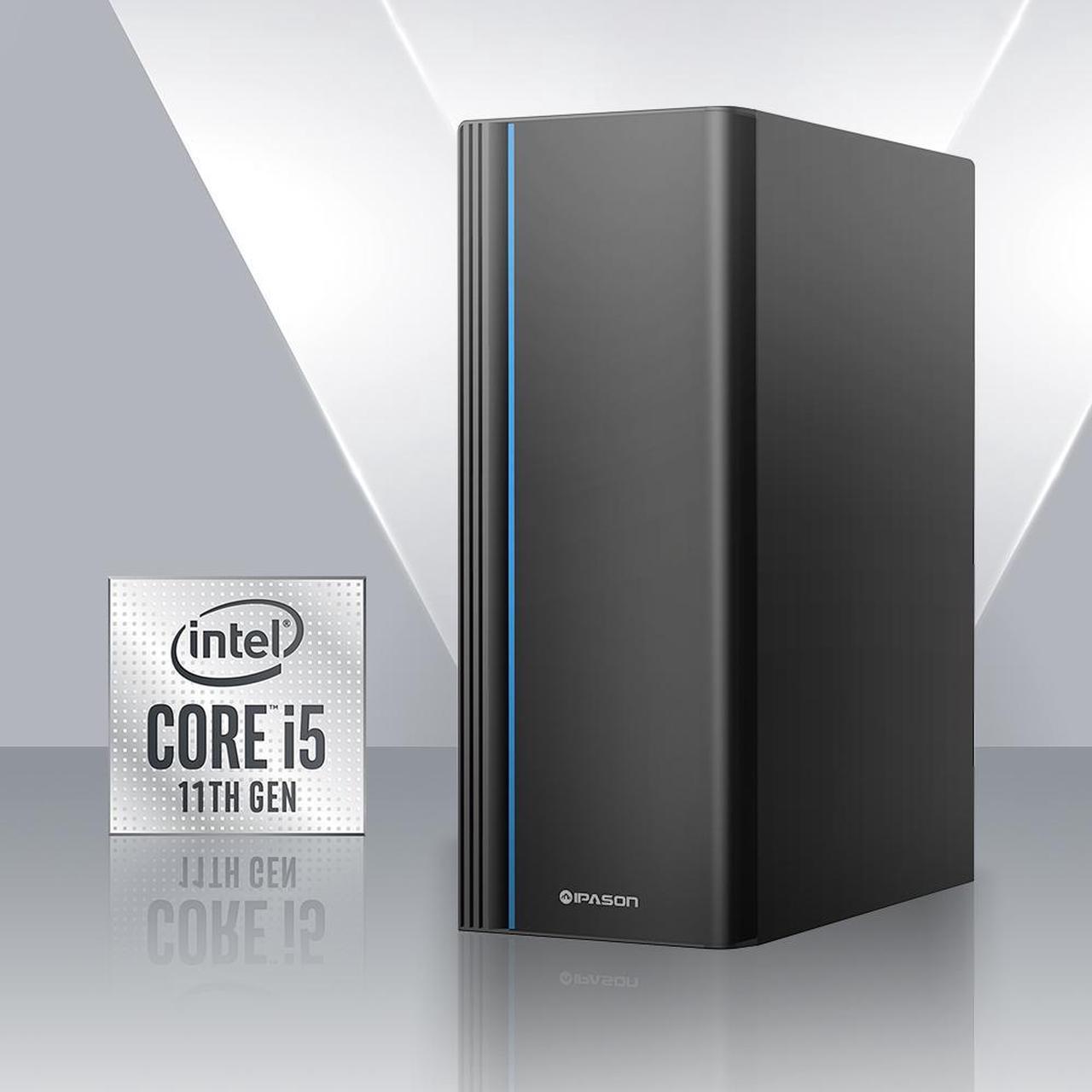 Alt view image 6 of 7 - IPASON - Gaming Desktop - intel I5 12450H( 8 Core UP TO 4.4GHz) - - 1TB M.2 NVMe - 16GB DDR4 3200MHz -350w- Windows 11 home - Gaming PC