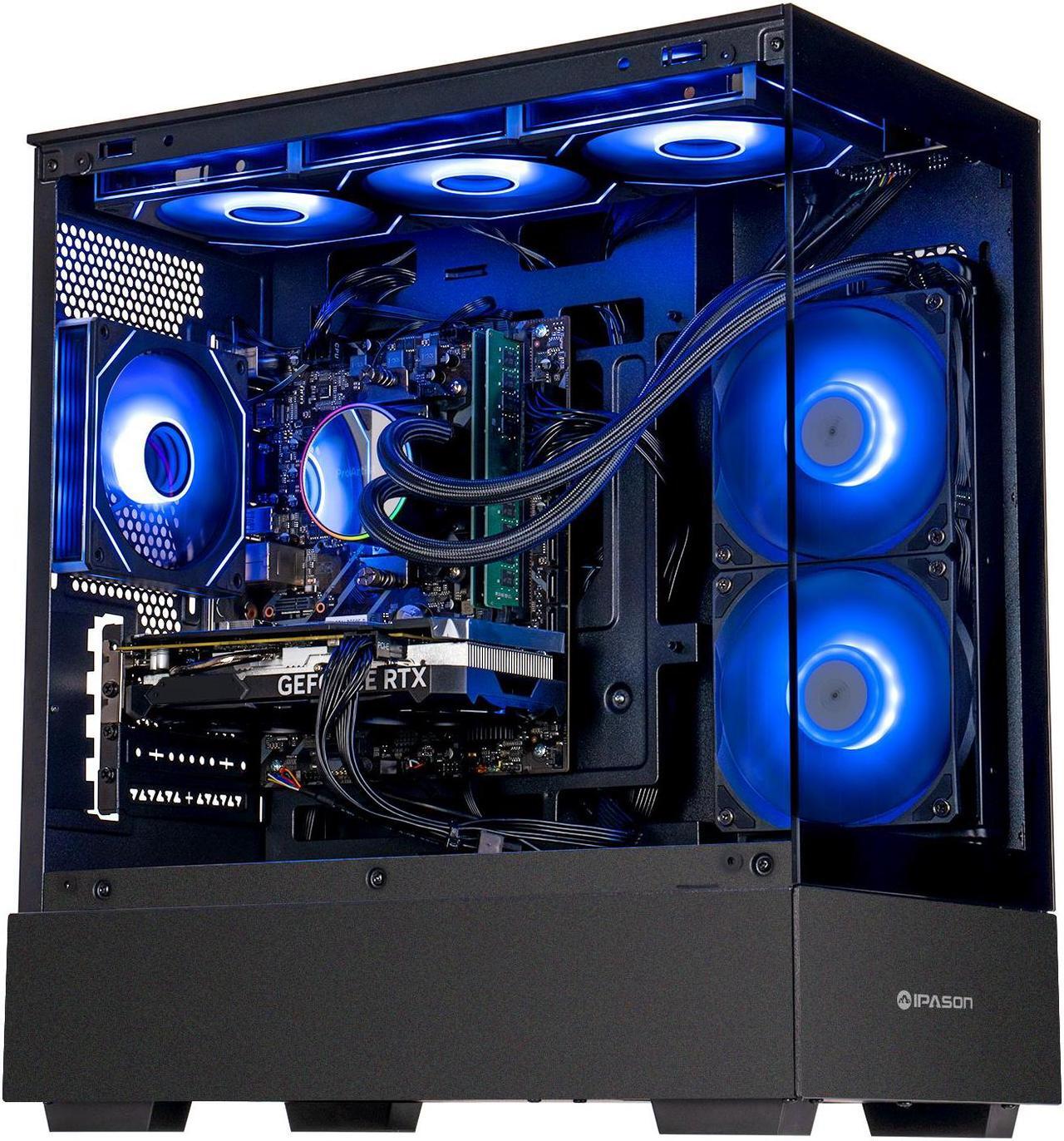 Main image of IPASON - Gaming Desktop -AMD Ryzen5 9600X - GeForce RTX 4060  8G - 1TB M2 - 32GB DDR5 - 240MM AIO liquid cooler-Windows 11 home - Gaming PC
