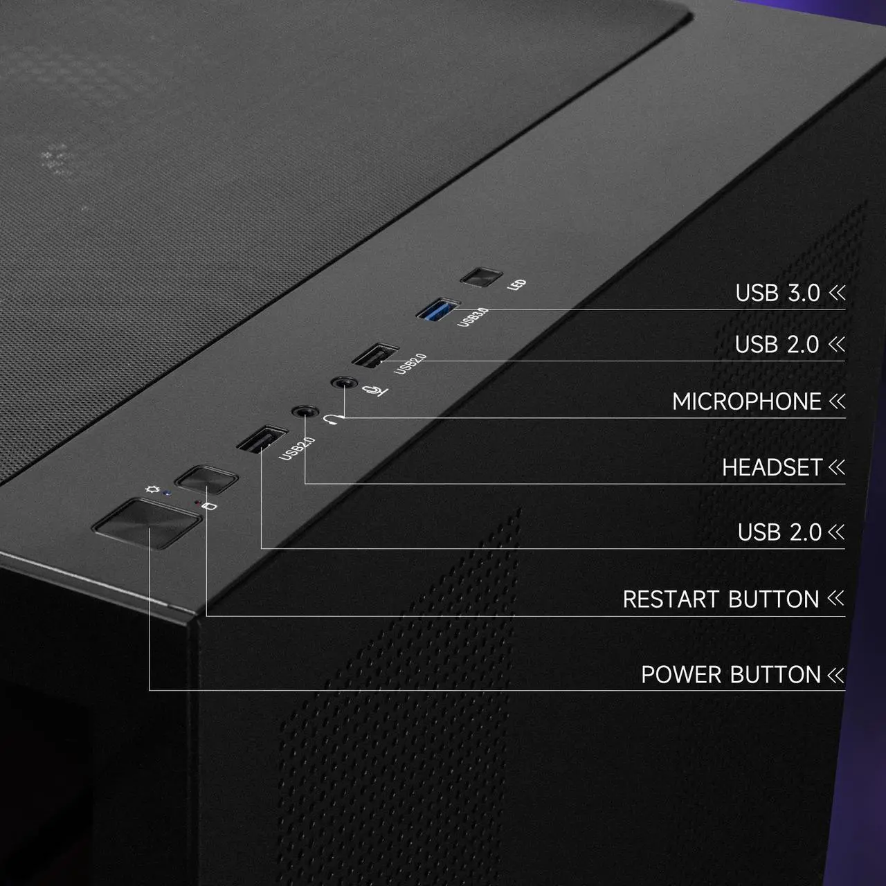 Alt view image 6 of 7 - IPASON Gaming Desktop PC , Ryzen5 9600X, Geforce RTX 5060 Ti ,MSI B650M 32GB DDR5 1TB NVMe SSD, 650W GOLD PSU, Wi-Fi,Liquid Cooler,ARGB Fans , Windows 11  ,Prebuilt Gaming Pc New compute