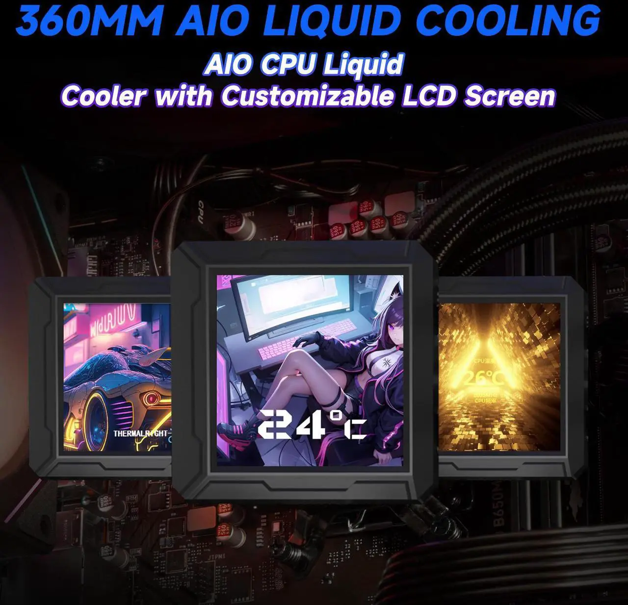 Alt view image 5 of 7 - IPASON   Gaming Desktop, Ryzen 7 9700X, NVIDIA RTX5070 12GB,32GB DDR5 RAM, 1TB M.2 NVMe,Windows 11 ,WIFI,360MM Liquid Cooler,  ARGB Fans, AI Ready,850W Gold PSU, Prebuilt Gaming Pc New computer