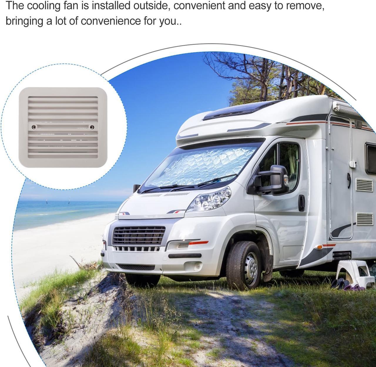 Alt view image 7 of 9 - Universal Side Air Vent Ventilation Exhaust Fan 12V for RV Trailer Camper