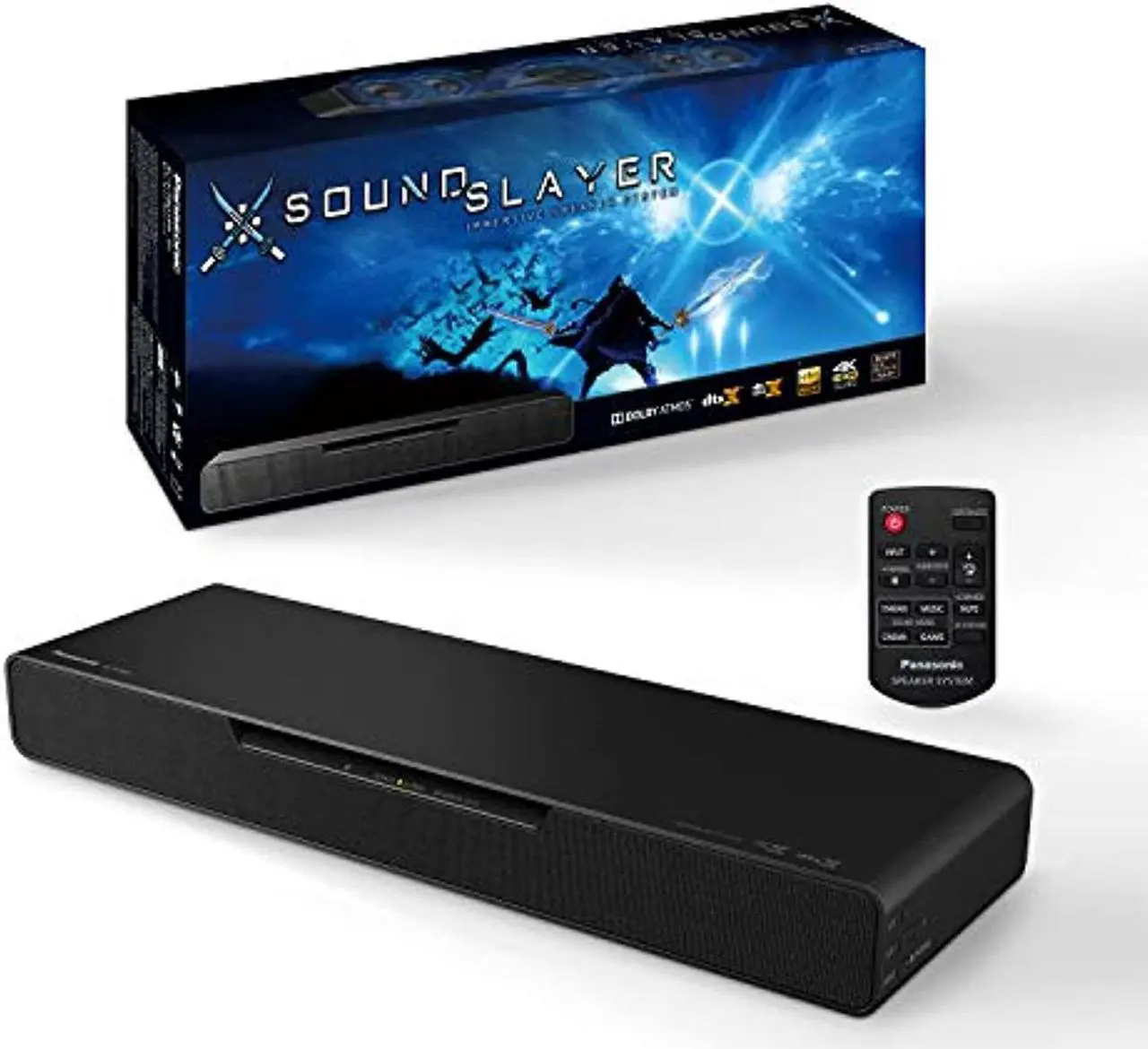 Alt view image 15 of 20 - Panasonic SoundSlayer 2.1 Channel Desktop Compact Audio Gaming Speaker with Dolby Atmos and 4K HDR Passthrough
