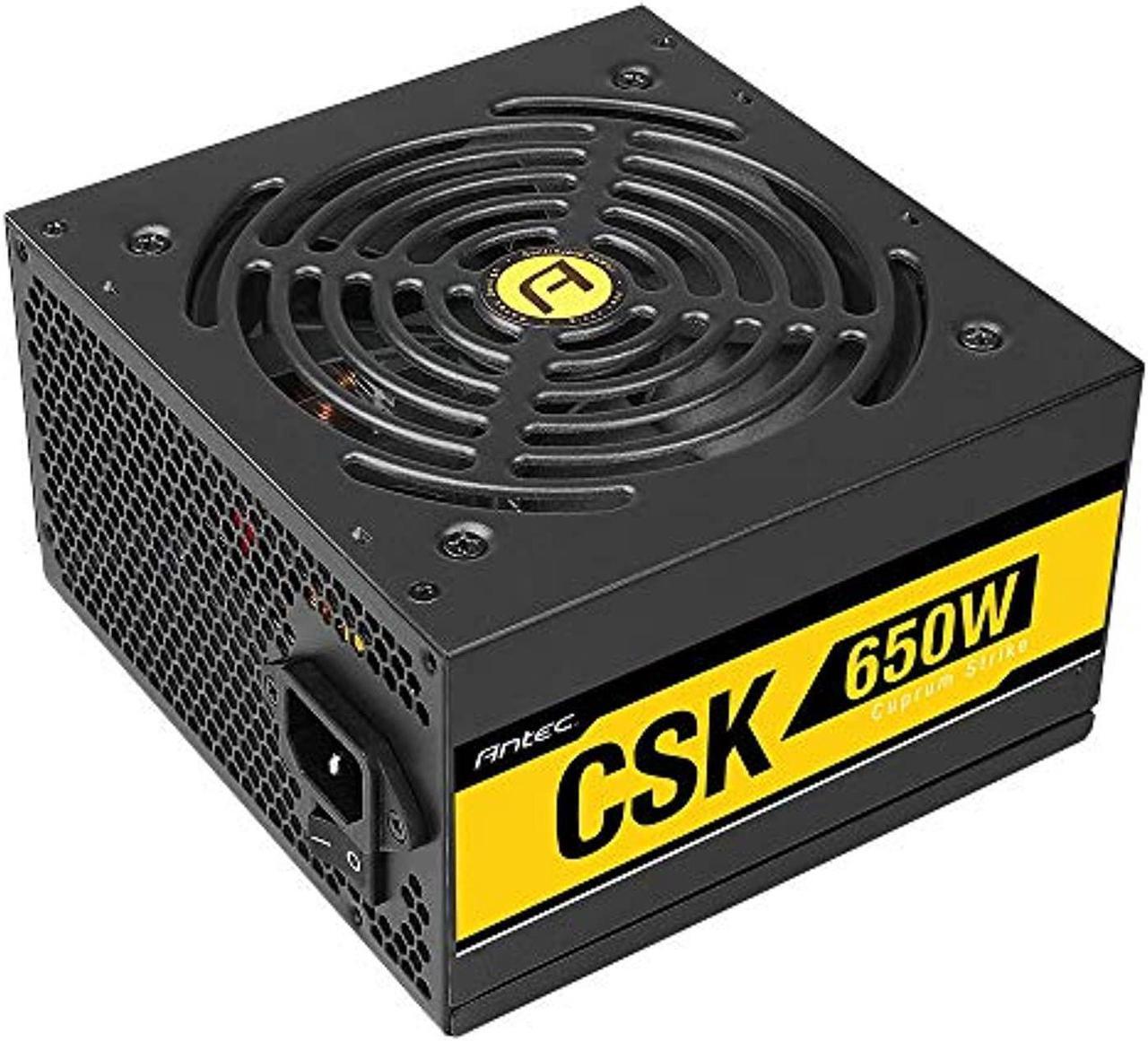 Main image of Antec Bronze Power Supply, CSK 650W 80+ Bronze Certified PSU, Continuous Power with 120mm Silent Cooling Fan, ATX 12V 2.31 / EPS 12V, Bronze Power Supply