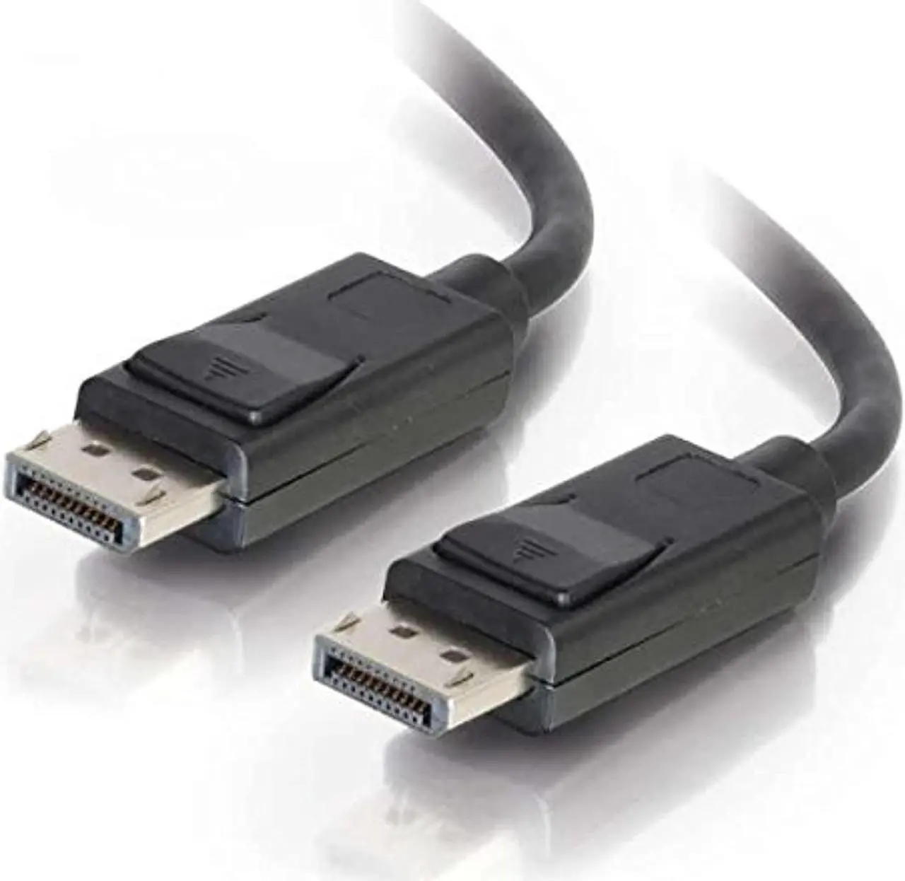 Alt view image 4 of 7 - C2G 54425 DisplayPort Cable with Latches M/M, 8K UHD Compatible - Digital Audio Video, Black (30 Feet, 9.14 Meters)