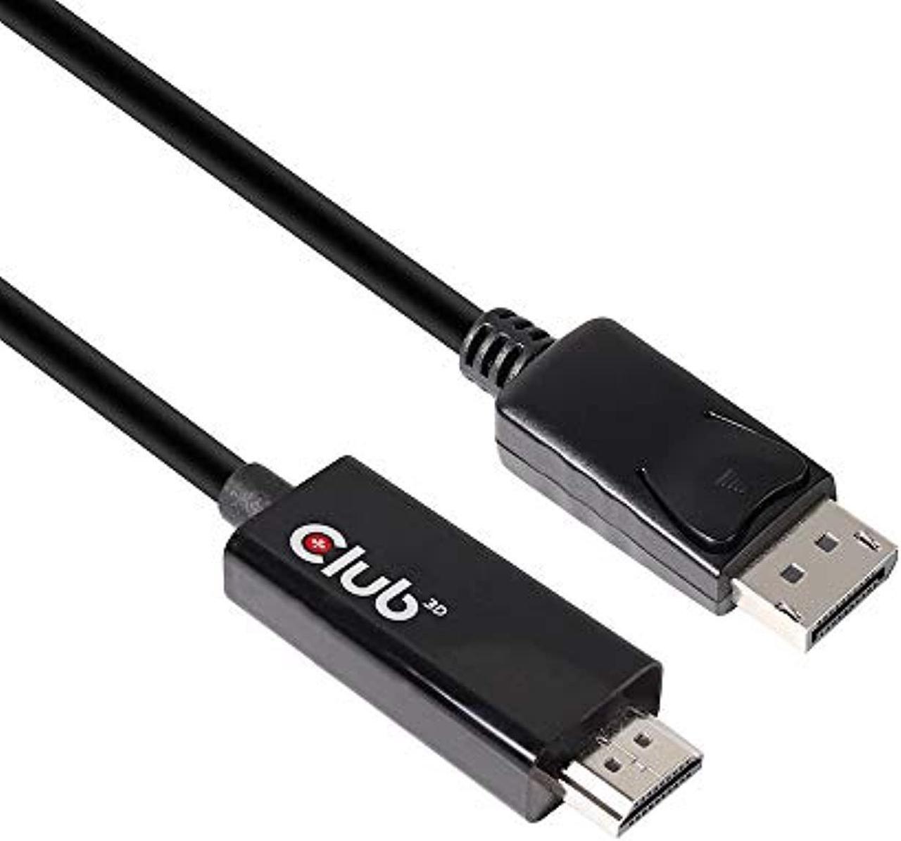 Alt view image 15 of 20 - Club3D CAC-1082 DisplayPort 1.4 to HDMI 2.0b HDR Cable Male/Male 2m/6.56 ft.