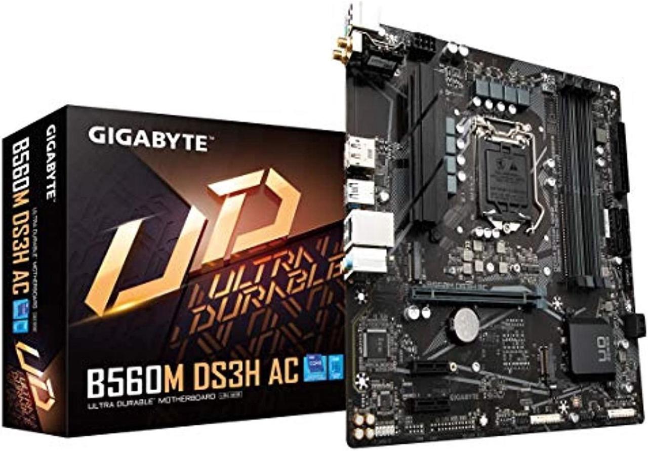 Alt view image 6 of 8 - GIGABYTE B560M DS3H AC LGA 1200 Intel B560 Micro ATX Intel Motherboard