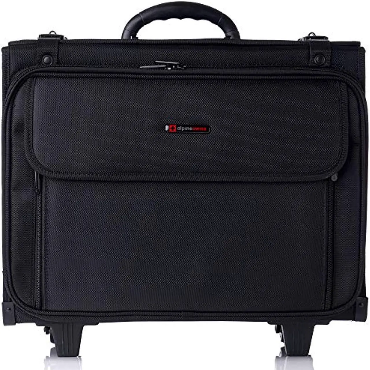 Alt view image 10 of 14 - Alpine Swiss Rolling Briefcase Laptop Bag For Men Women Hard Side Catalog Case Wheels Legal Dividers Lawyer Attache Case Carry-On Business Travel Bag