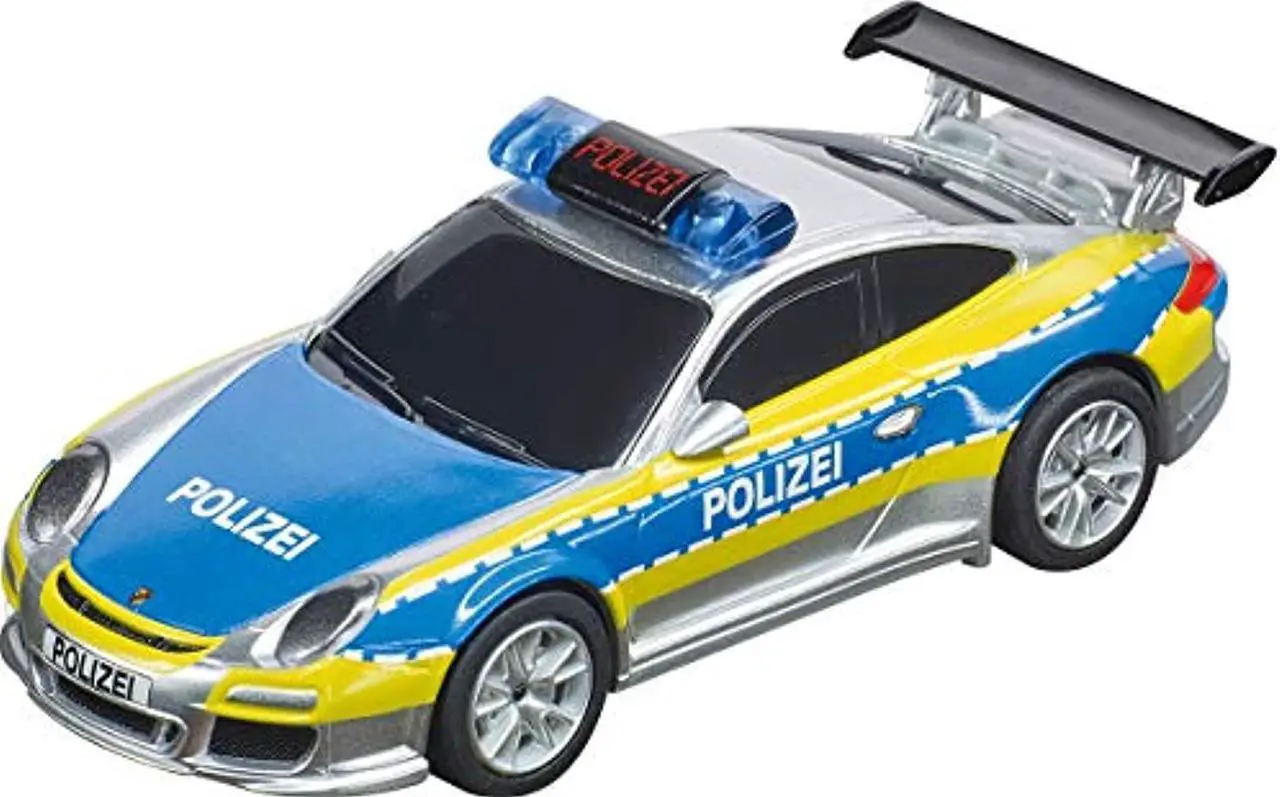 Main image of carrera 64174 porsche 911 polizei 1:43 scale analog slot car racing vehicle for carrera go!!! slot car race tracks
