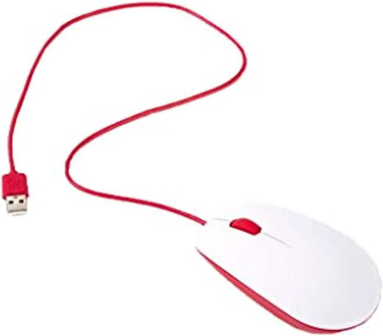 Main image of official raspberry pi mouse (red/white)