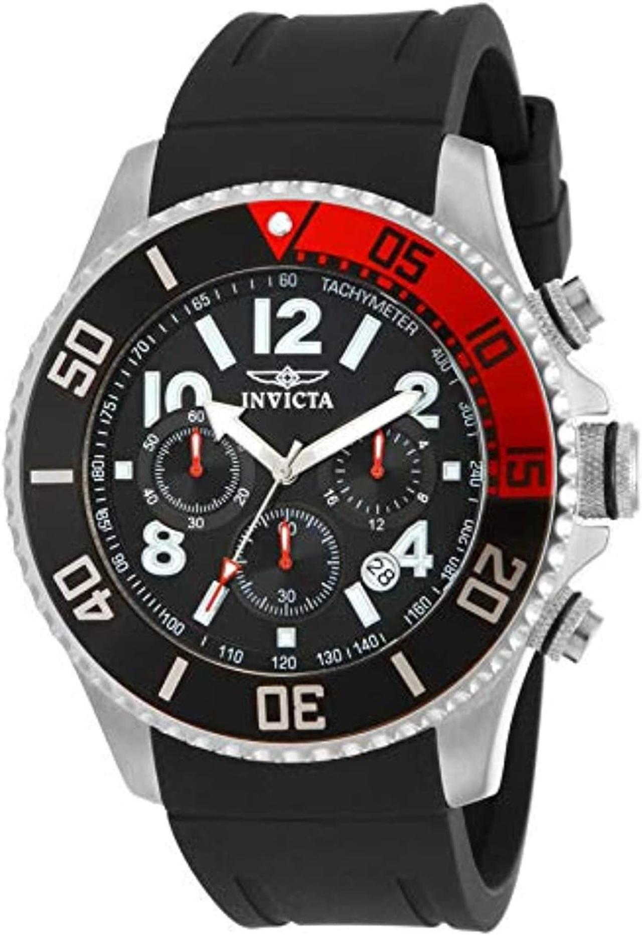 Alt view image 8 of 9 - Men's Pro Diver Black Dial Black Polyurethane