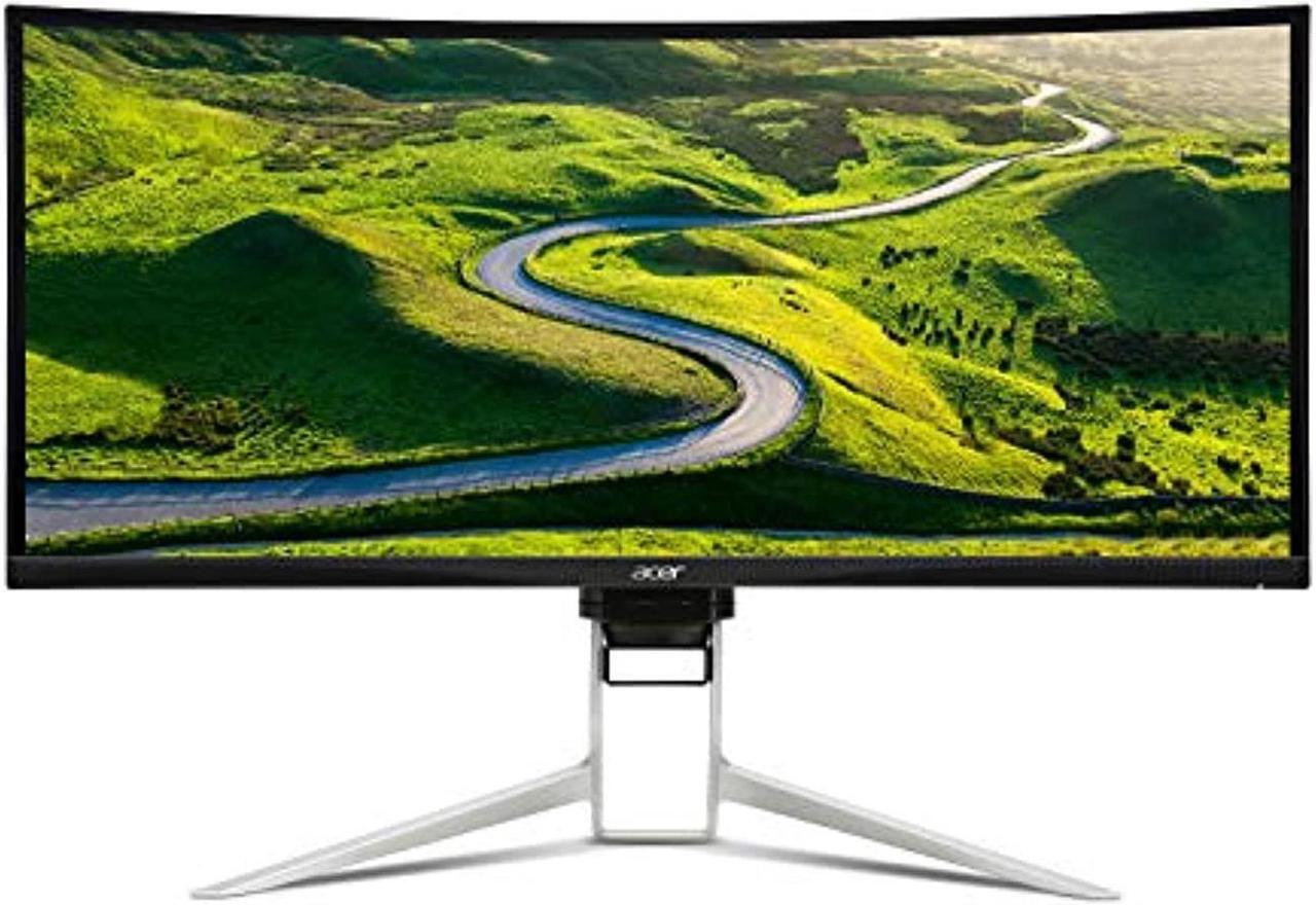 Alt view image 2 of 3 - Acer XR342CK Pbmiiqphuzx Black 34" 3440 x 1440 Ultra-Wide IPS Curved Gaming Monitor FreeSync 1ms MPRT 21:9 VESA Built-in Speakers USB 3.1 HDMI DisplayPort Height Adjustable