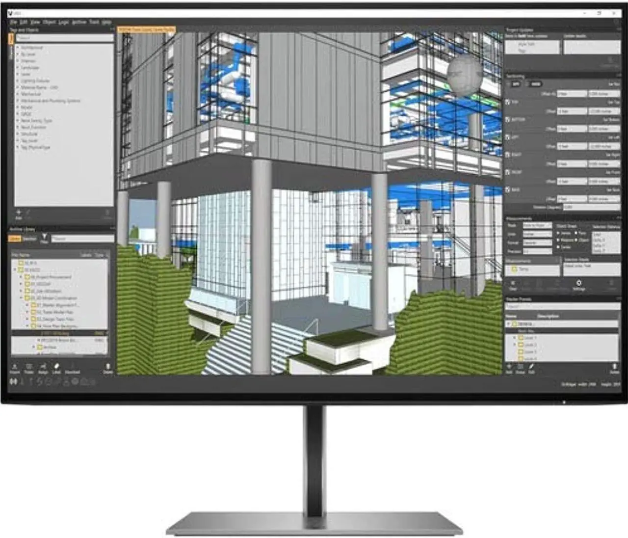 Alt view image 8 of 20 - HP Z24N 24" 60Hz  Full HD 1920 x 1080 16:9 IPS Monitor with HDMI