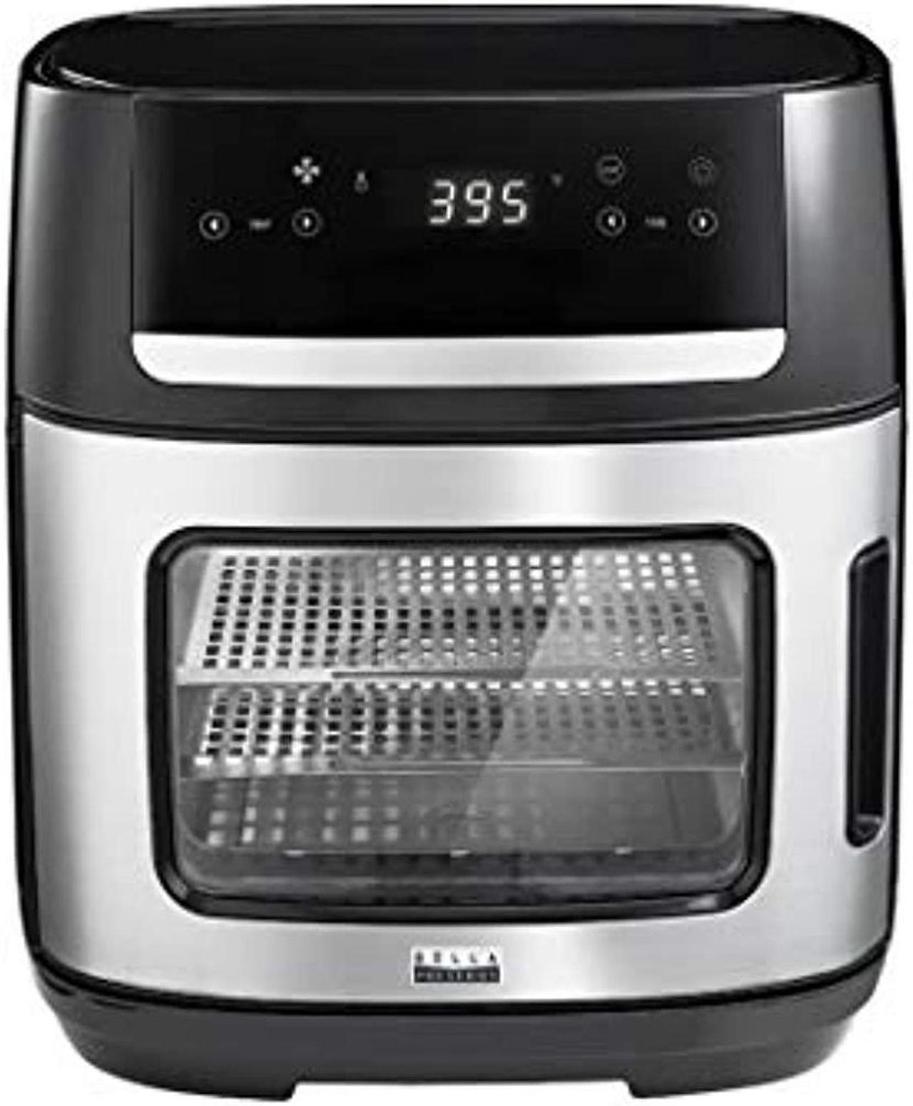 Main image of bella pro series 4-slice convection toaster oven + air fryer with dehydrator & rotisserie settings stainless steel
