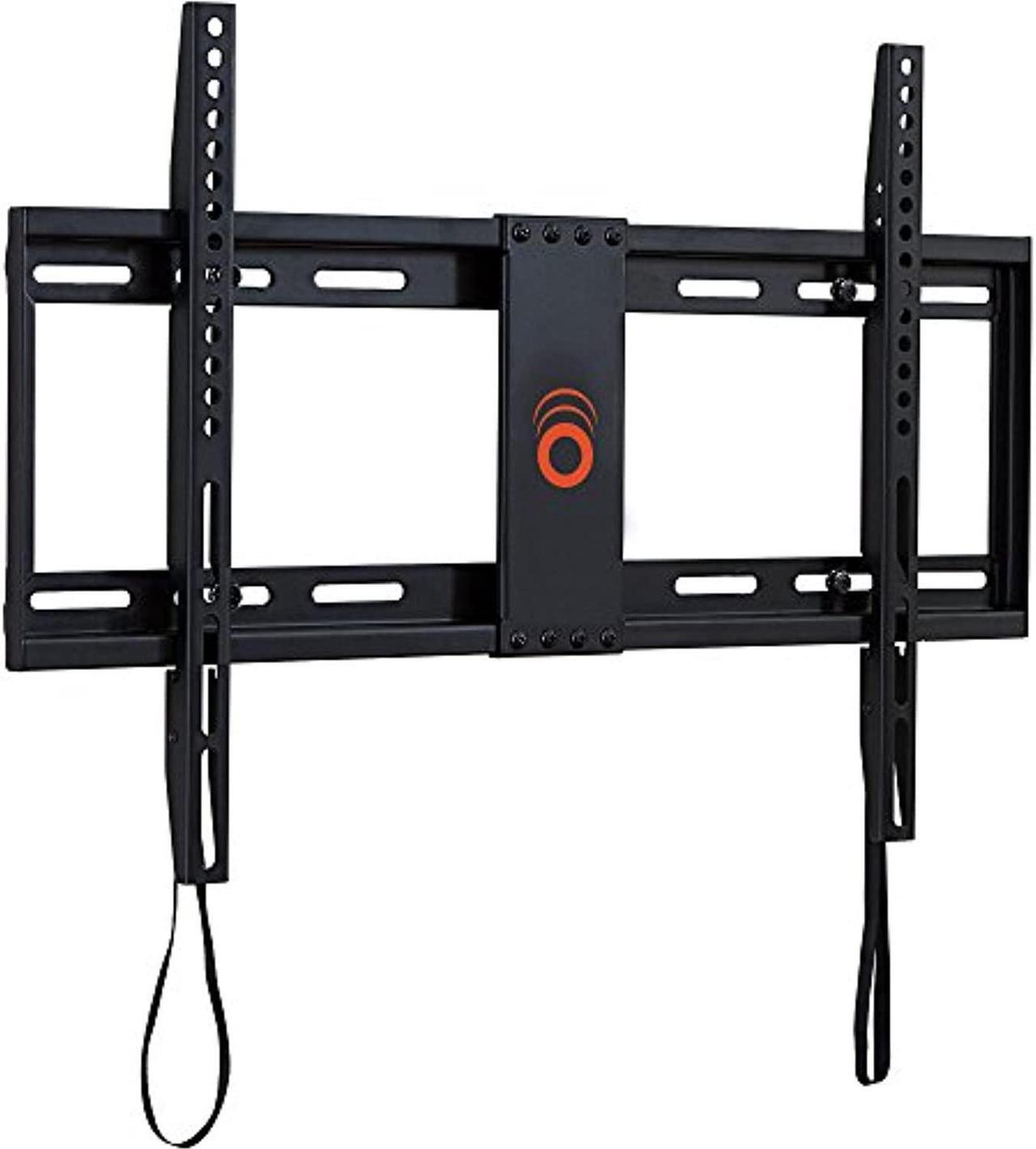 Alt view image 3 of 3 - echogear low profile fixed tv wall mount for tvs up to 80" - holds your tv only 1.25" from the wall - pull string locking syste