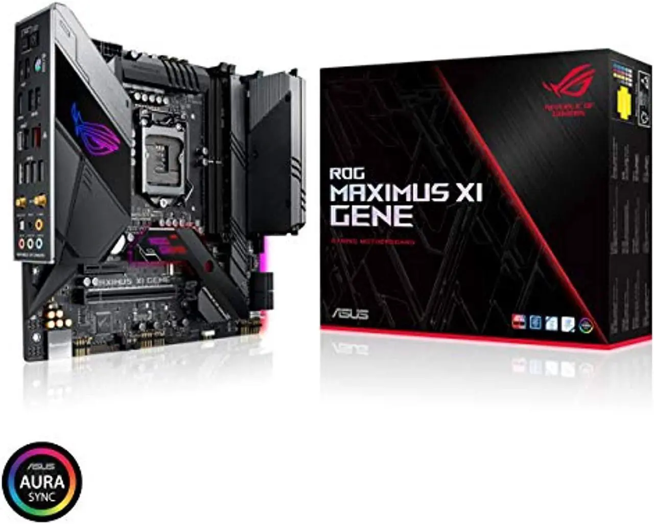 Alt view image 9 of 9 - ASUS ROG MAXIMUS XI GENE LGA 1151 (300 Series) Intel Z390 Micro ATX Intel Motherboard