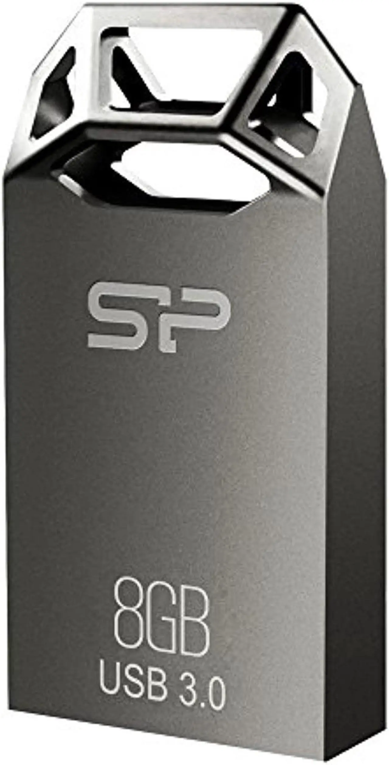 Alt view image 5 of 6 - Silicon Power 8GB Silicon Power Jewel J50 USB3.0 Zinc-Alloy Compact USB Flash Drive Titanium Edition Model SP008GBUF3J50V1T