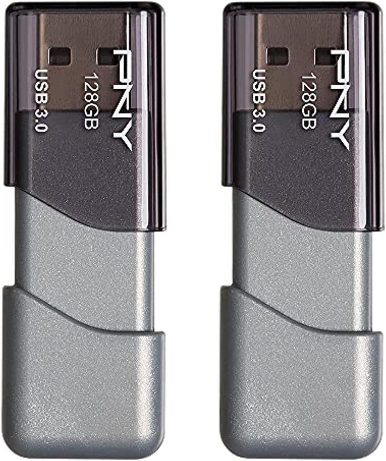 Main image of pny 128gb turbo attach 3 usb 3.0 flash drive, 2-pack