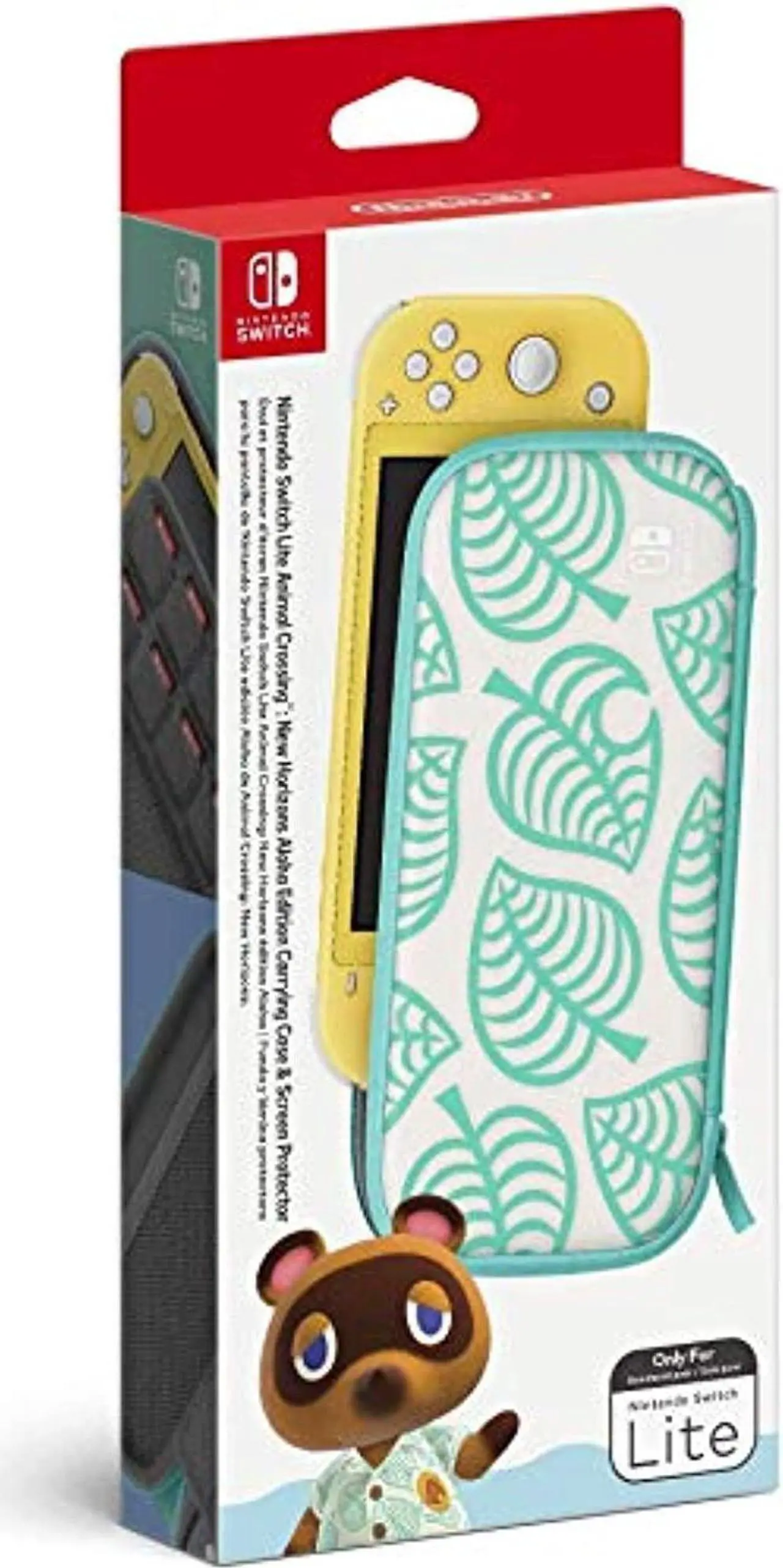 Alt view image 5 of 9 - Nintendo Switch Lite Carrying Case - Animal Crossing: New Horizons Aloha Edition