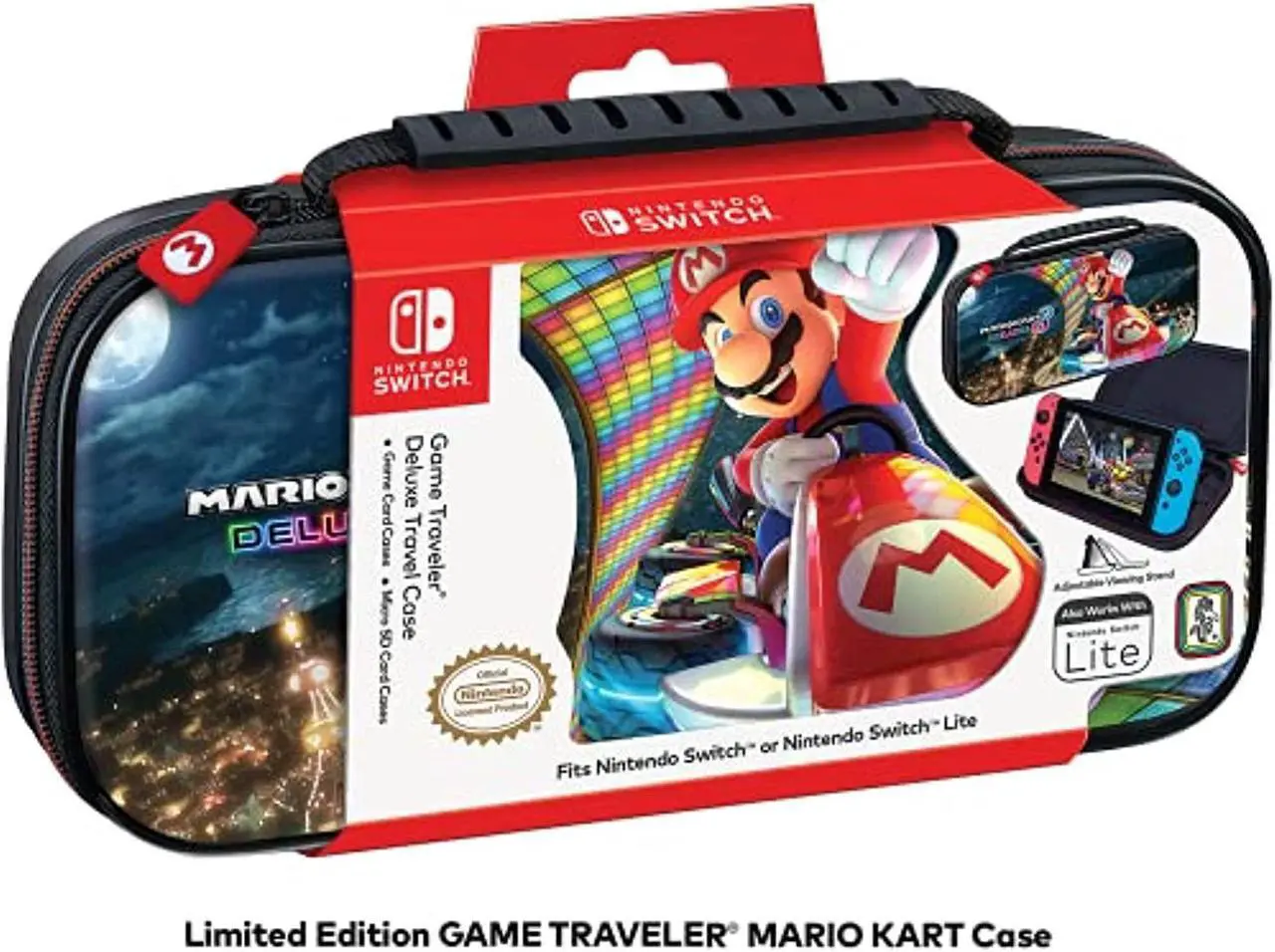 Alt view image 5 of 5 - RDS Industries, Inc Nintendo Switch Game Traveler Deluxe Travel Case- Mario Kart 8 Deluxe - Nintendo Switch
