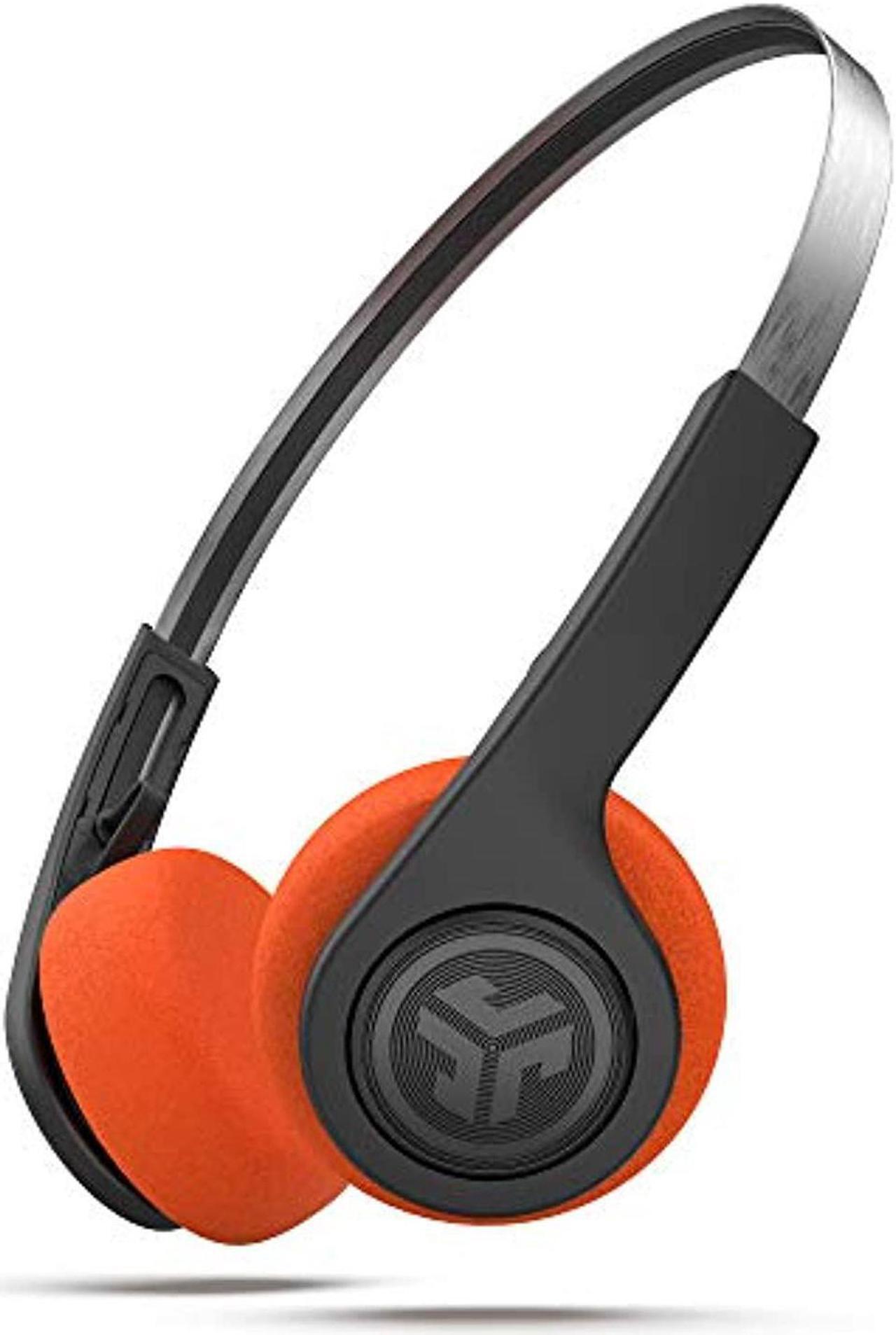 Alt view image 4 of 5 - JLab Rewind Wireless Retro Headphones | Bluetooth 4.2 | 12 Hours Playtime | Custom EQ3 Sound | Music Controls | Noise Isolation | with Microphone | Throwback 80s 90s Design | Black