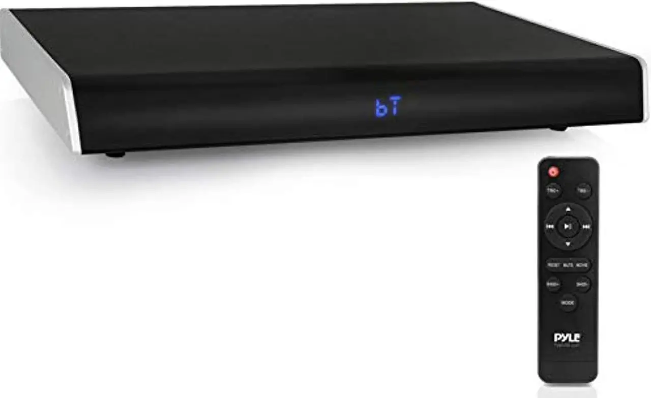 Alt view image 3 of 3 - surround sound tv sound bar  bluetooth compatible wireless soundbar for tv w/built in subwoofer speaker  television sound bar system w/lcd/optical audio/rca/aux/usb/coaxial  pylehome psbv620bt.5