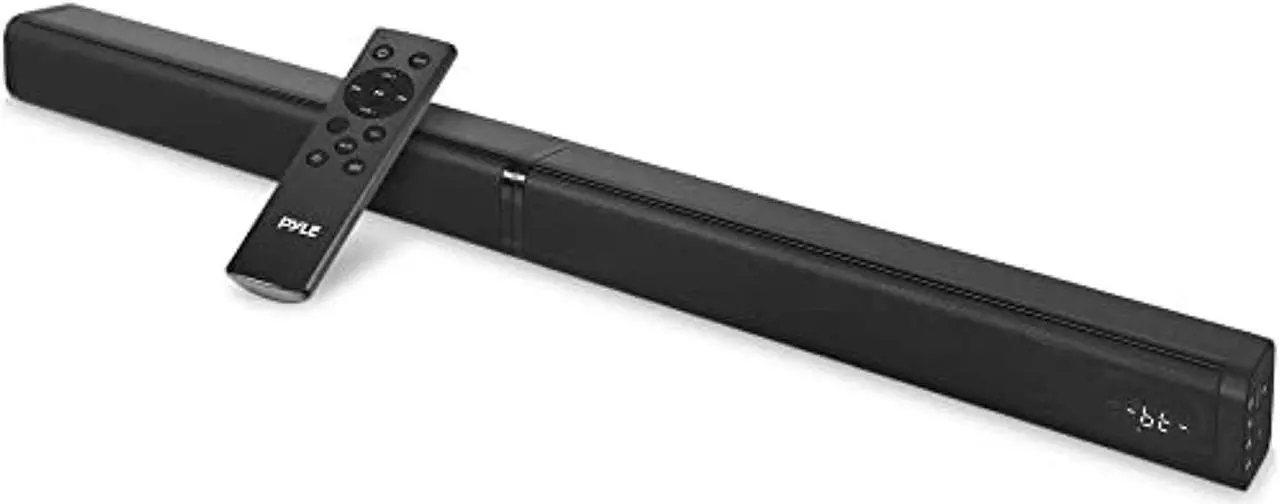 Main image of 39" 2 channel stereo bluetooth sound bar - convertible sound bar speakers, detachable, built-in class d stereo power amplifier, usb/tf card input, built-in led lights - phsptw60
