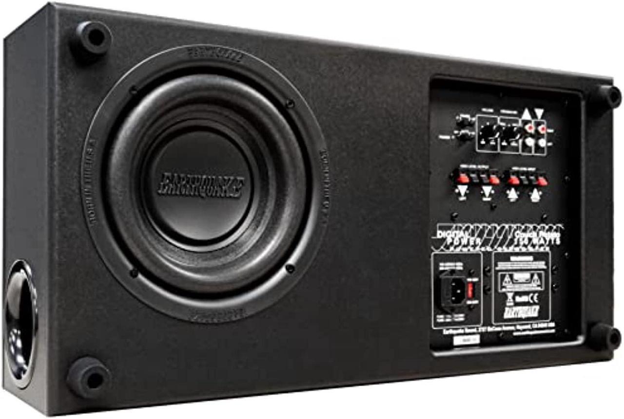 Alt view image 13 of 13 - Earthquake Sound CP8 Couch Potato Slim 8-Inch Subwoofer (Black Laminate, Single)