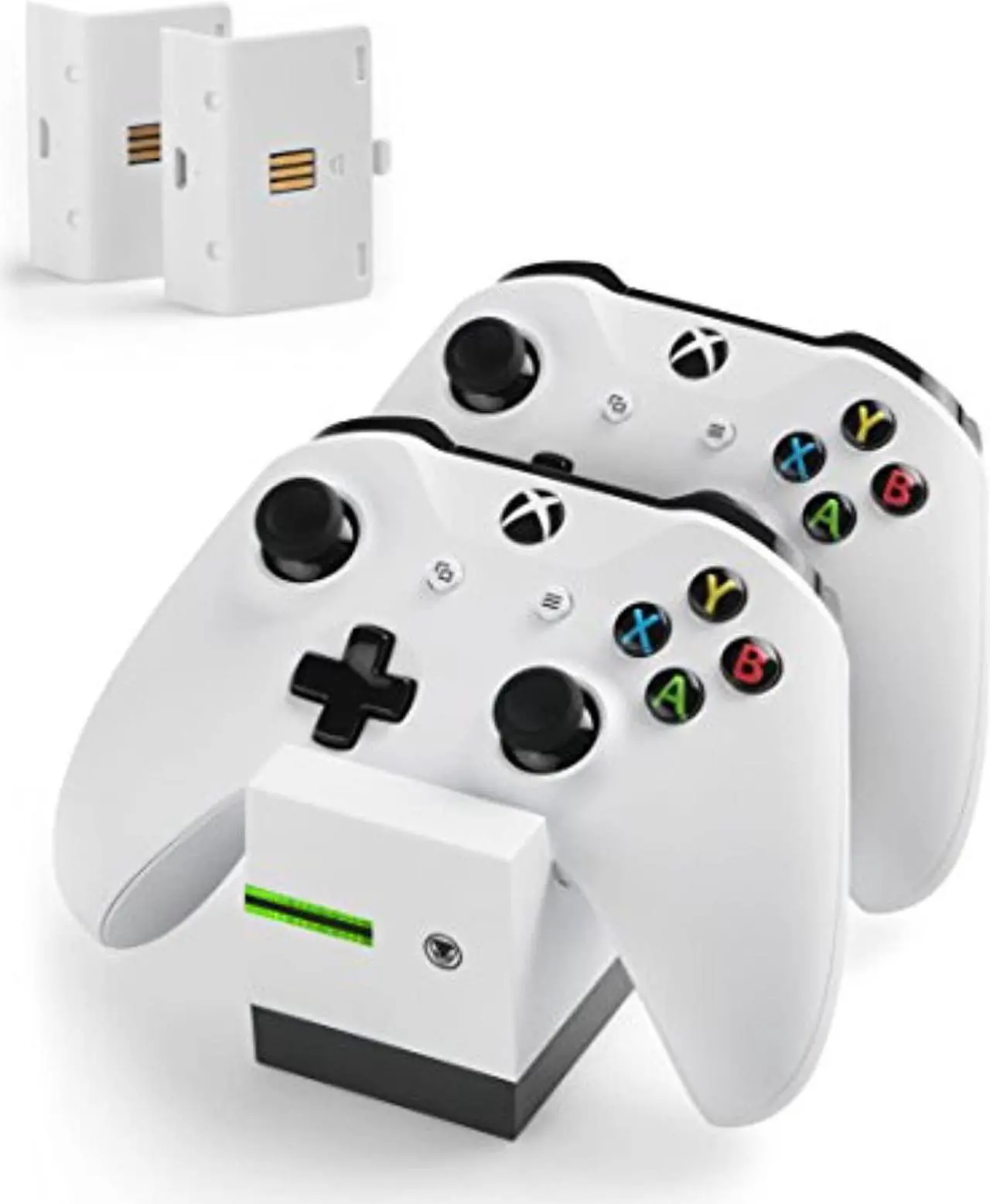 Alt view image 3 of 4 - Snakebyte Twin Charge X - Dual Docking Station incl. 2 Rechargeable Battery Packs for XBOX One / Elite / S Controller Gamepad