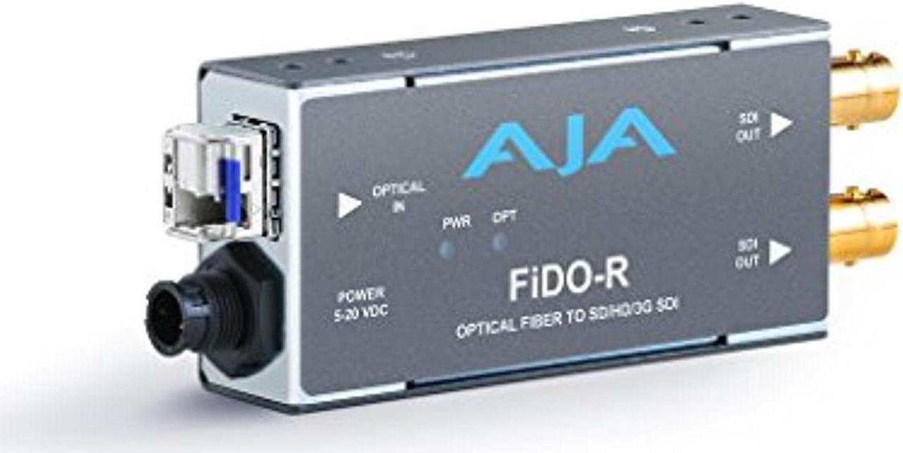 Alt view image 3 of 3 - AJA FiDO-R Single-Channel Optical Fiber to SD/HD/3G #FIDOR