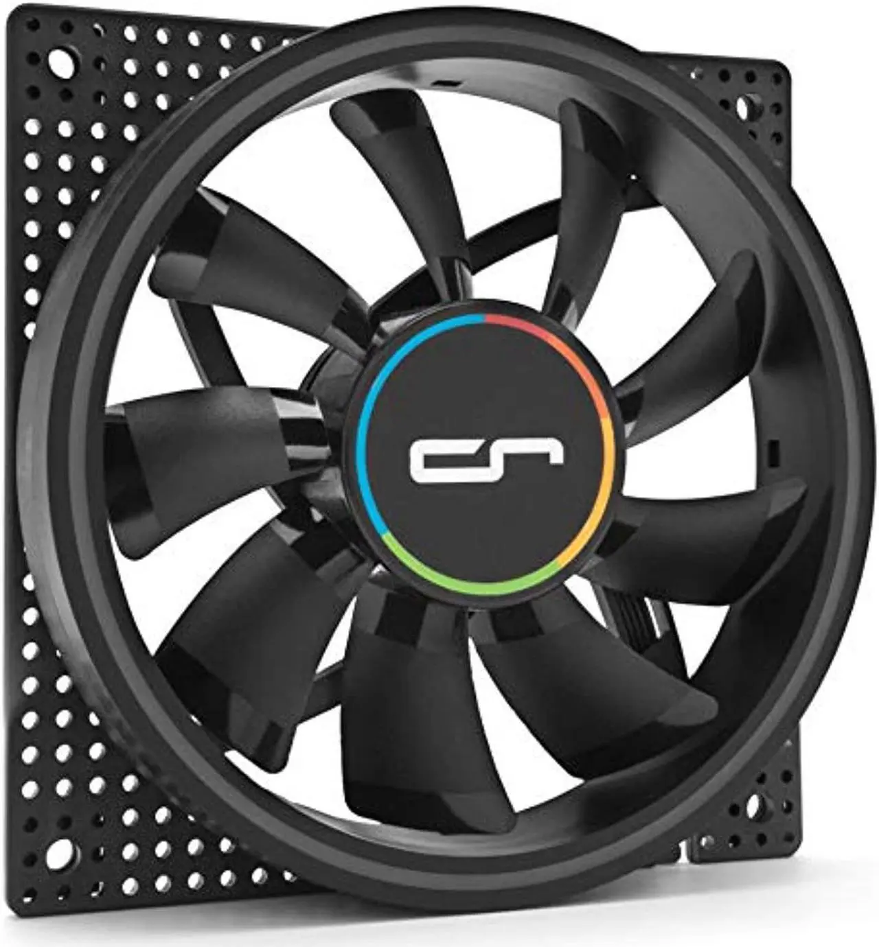 Main image of cryorig pwm compatible 120mm angle rgb fan crona s 1v1 fan (black) + controller