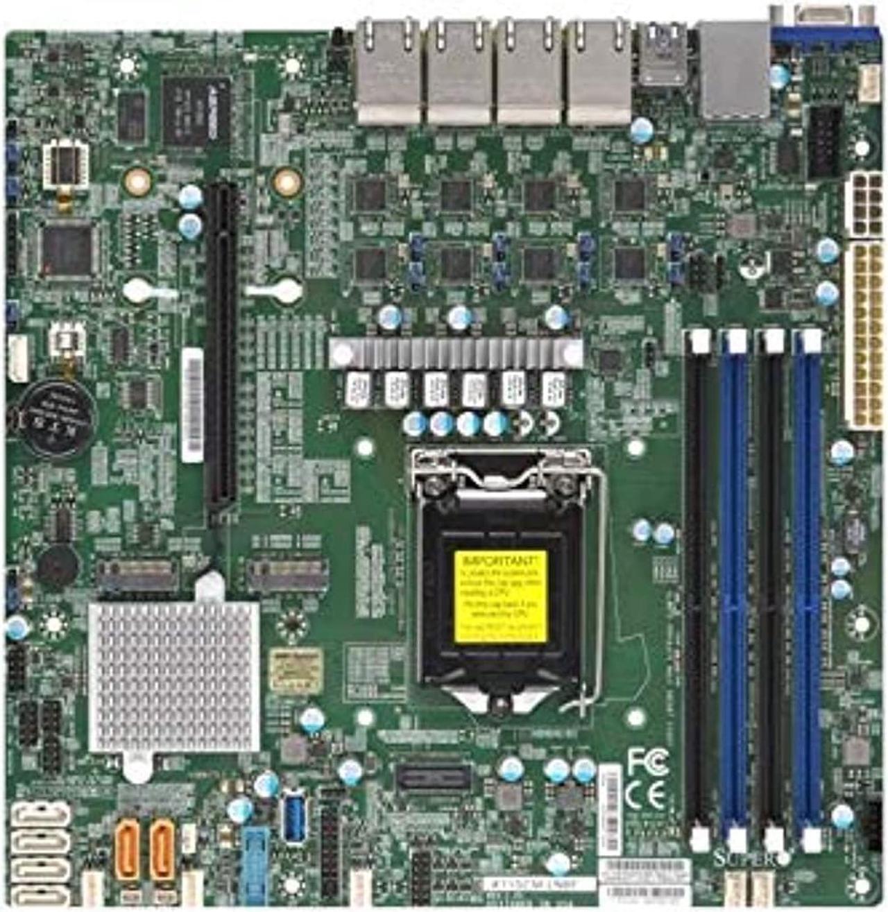 Alt view image 3 of 5 - SuperMicro X11SCM Intel C246 Chipset DDR4 Socket H4 LGA-1151 microATX Motherboard X11SCM-LN8F